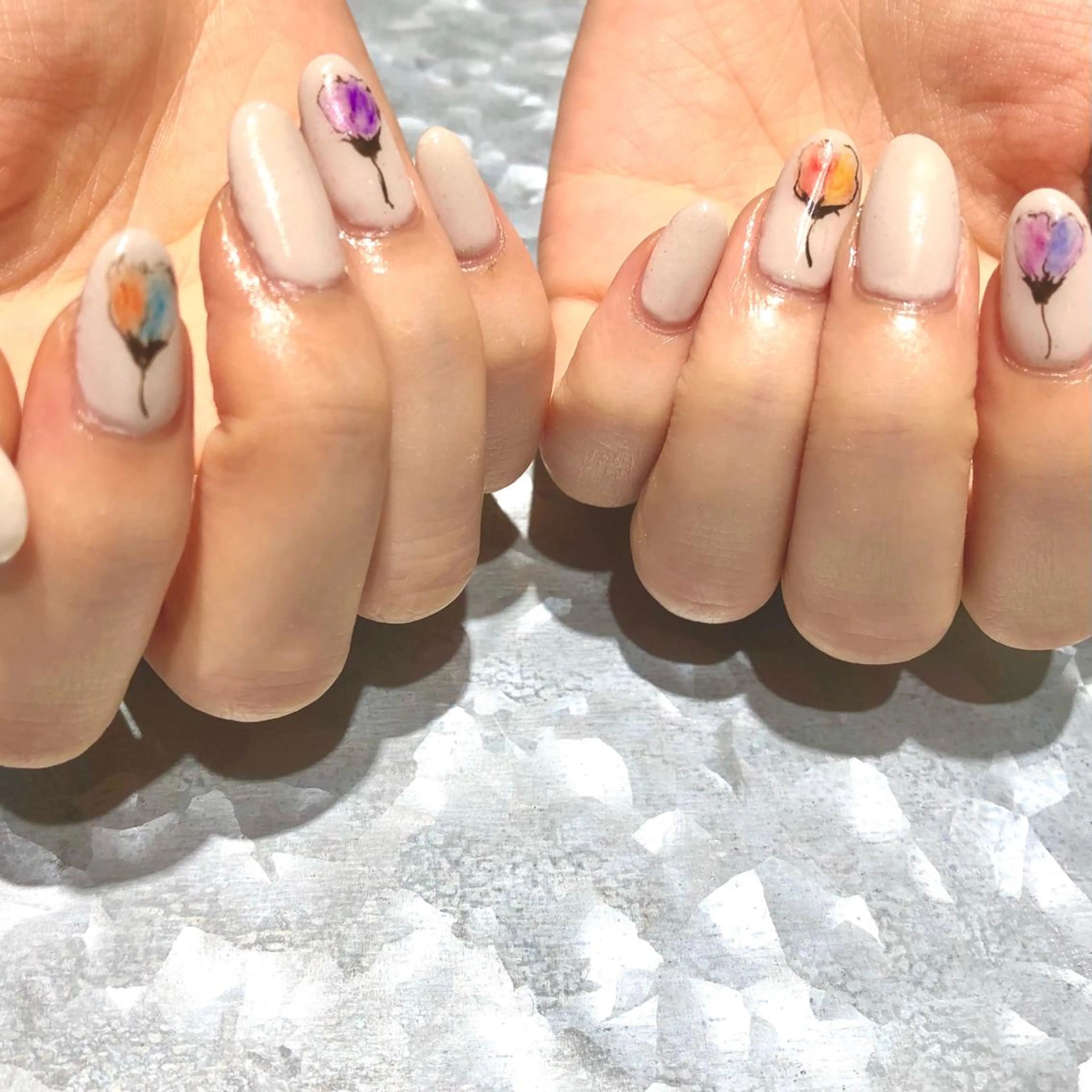 ネイル フラワーネイル TRAM-nail moriizumiのネイルデザイン