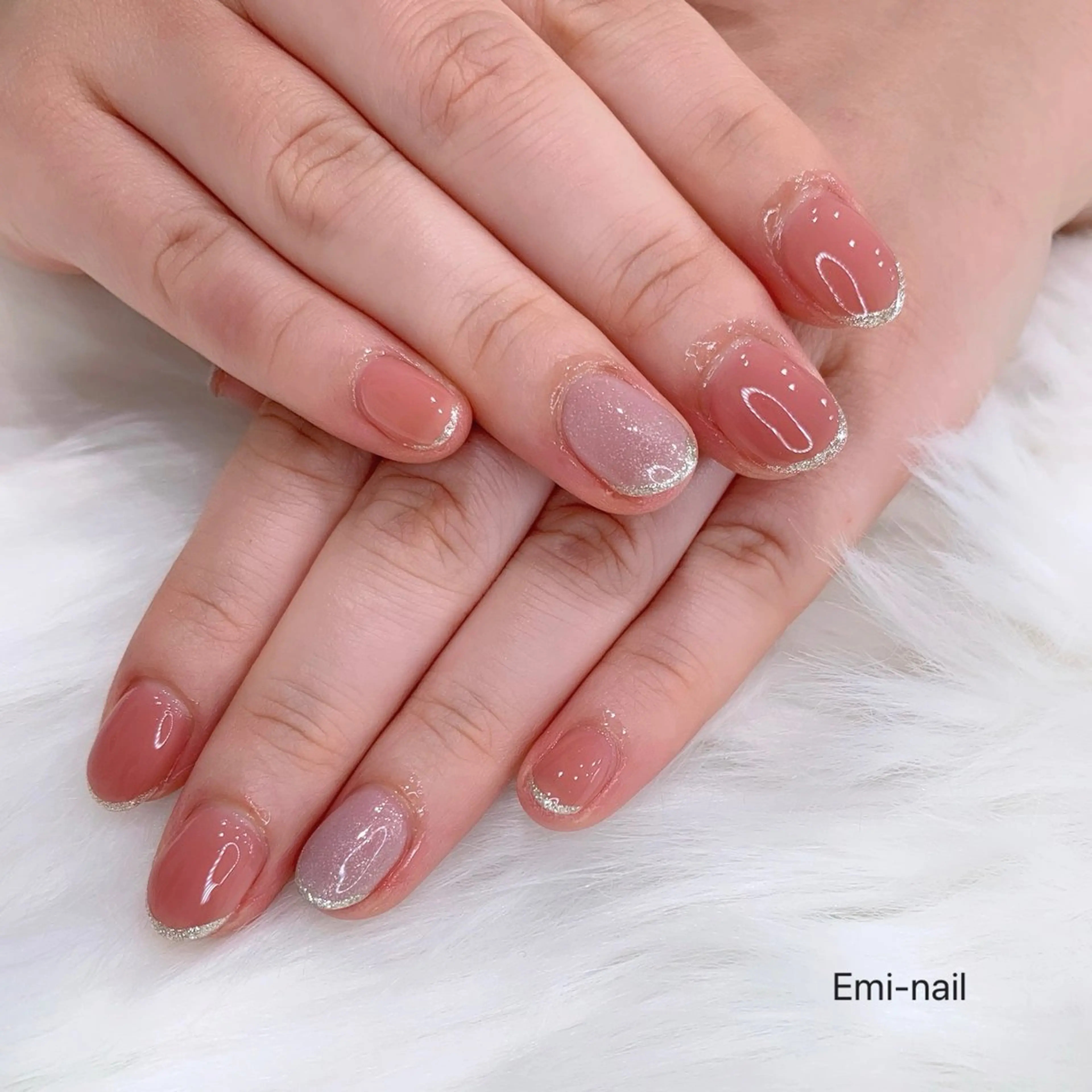 ネイル ジェルネイル オフィスネイル Emi-nail 江﨑のネイルデザイン
