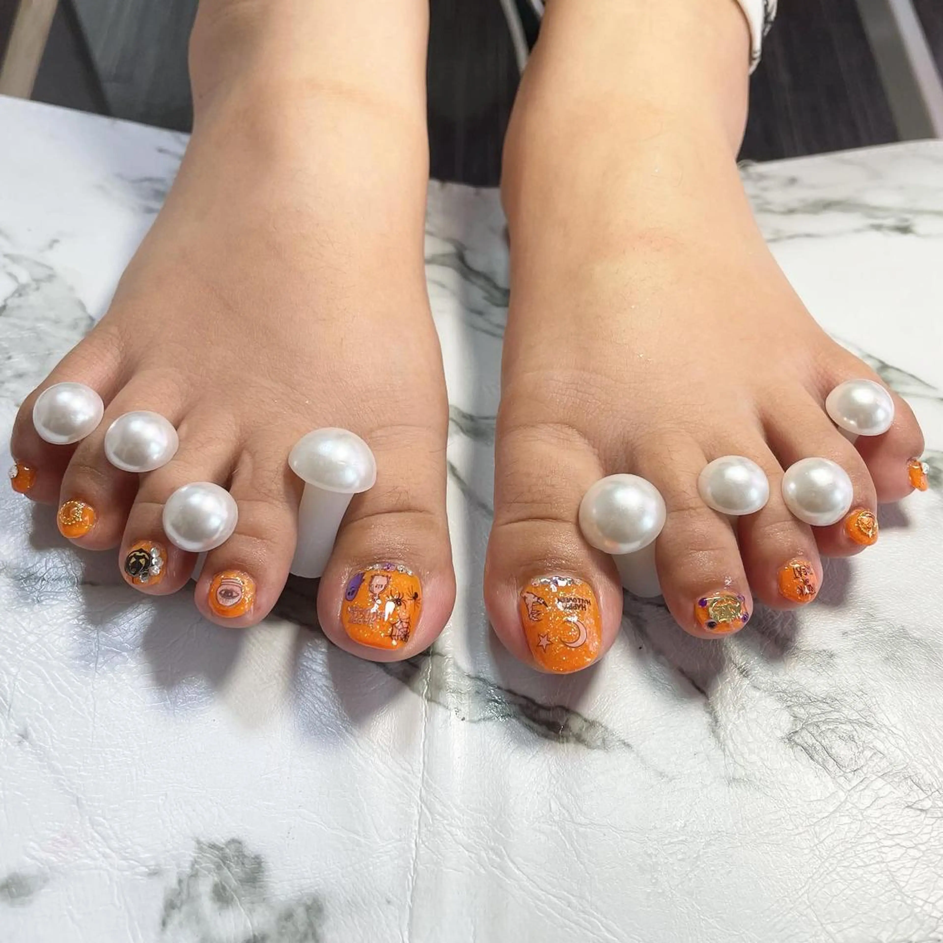 ネイル フットネイル ハロウィン Momo nailsalonのネイルデザイン