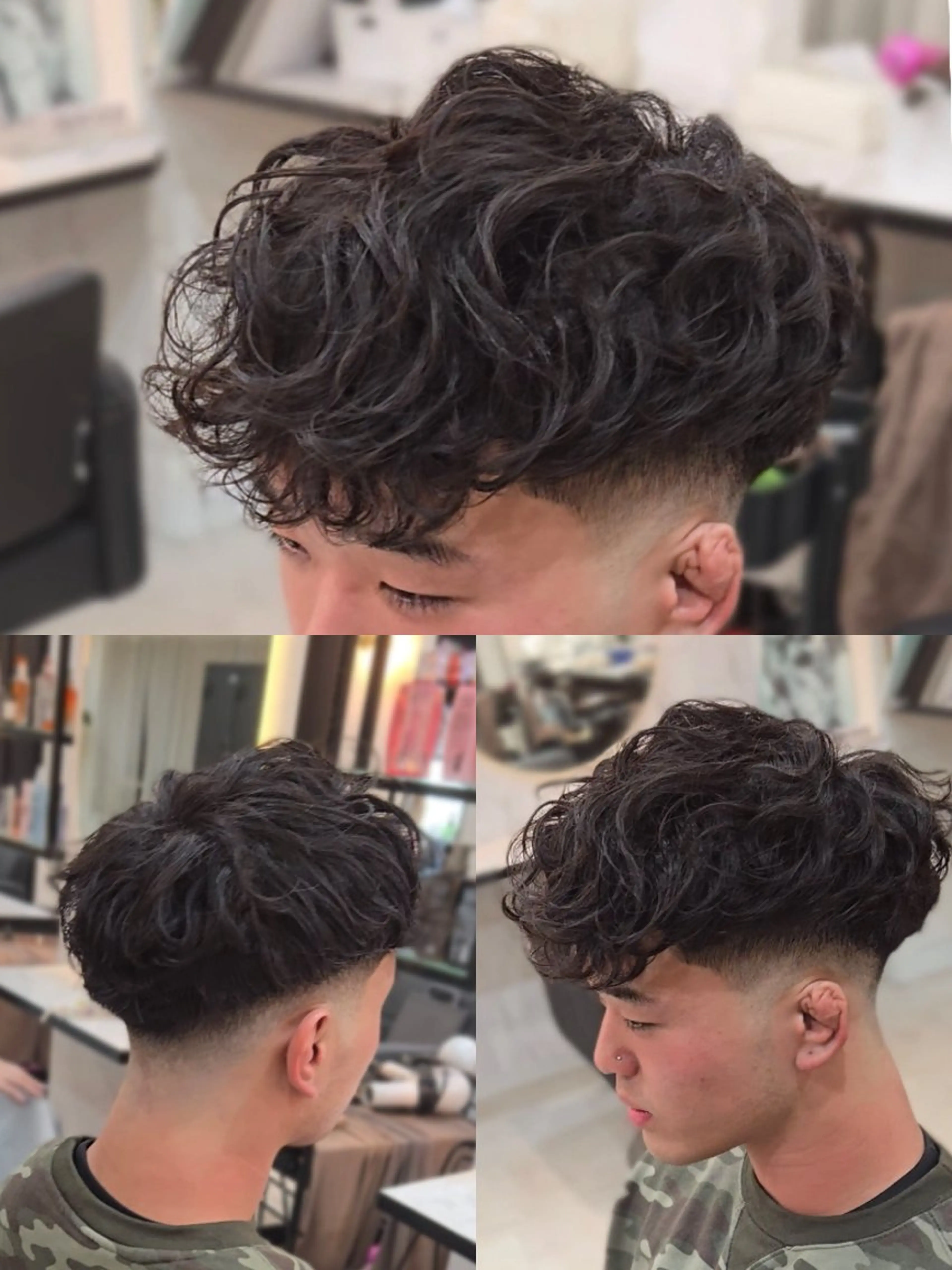 メンズ ミディアム パーマ ミディアムパーマ メンズパーマ スペインカール 外国人風カラー カット パーマ ヘアセット LEN名古屋/パーマ 海外ヘア/メンズ特化のヘアスタイル