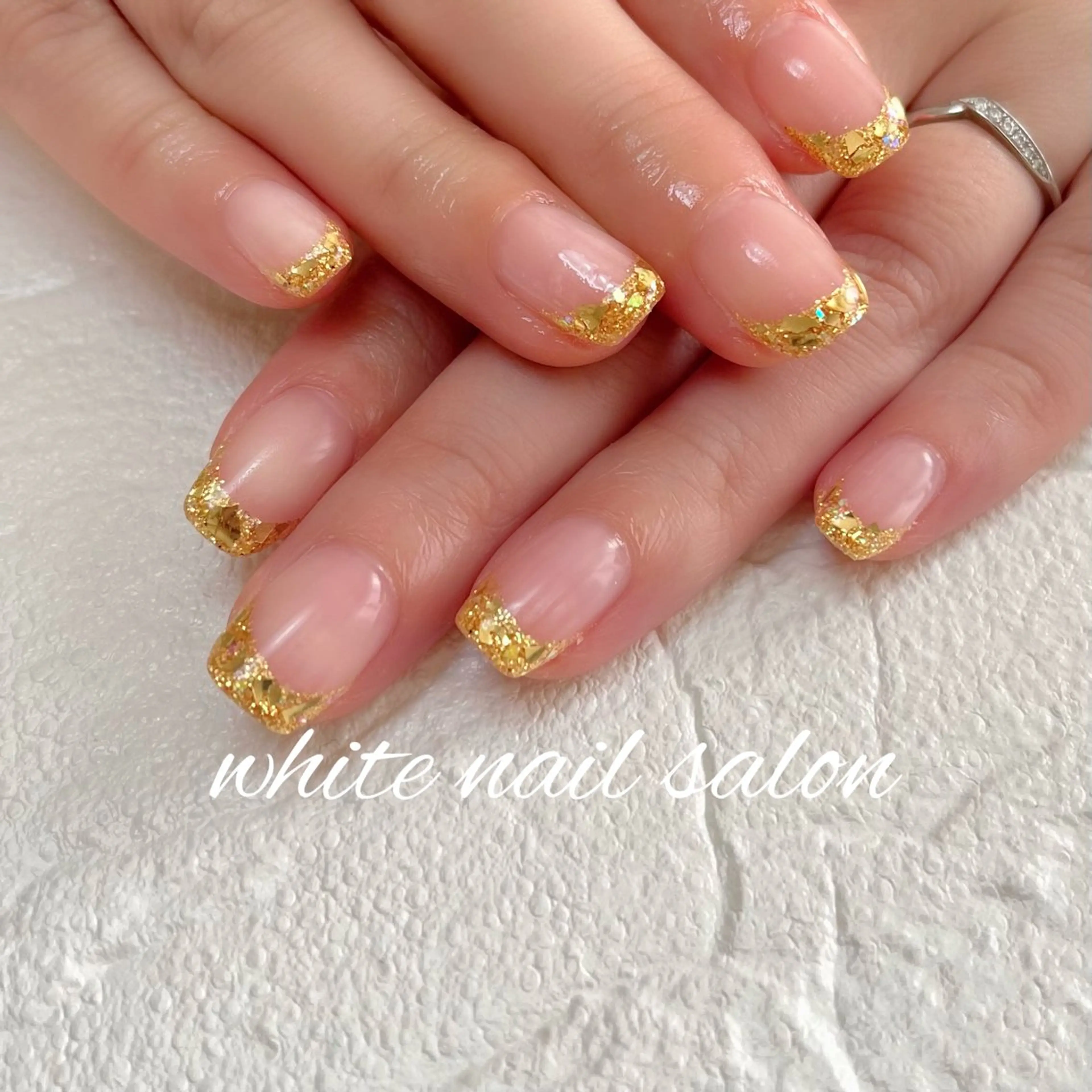ネイル ラメ(グリッター) ハンドネイル white nail salonのネイルデザイン