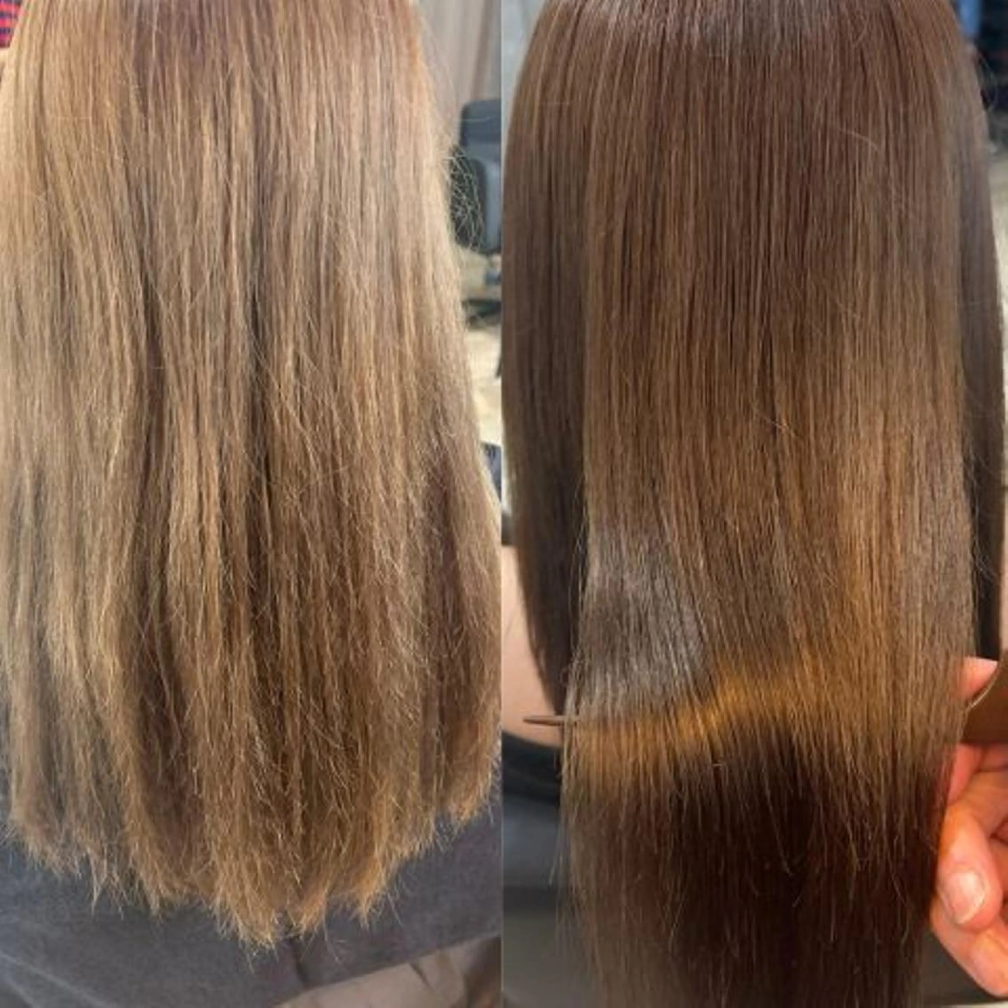 カラー ロング 髪質改善 トリートメント カット ヘアカラー トリートメント さく/髪質改善× 縮毛矯正/町田のヘアスタイル