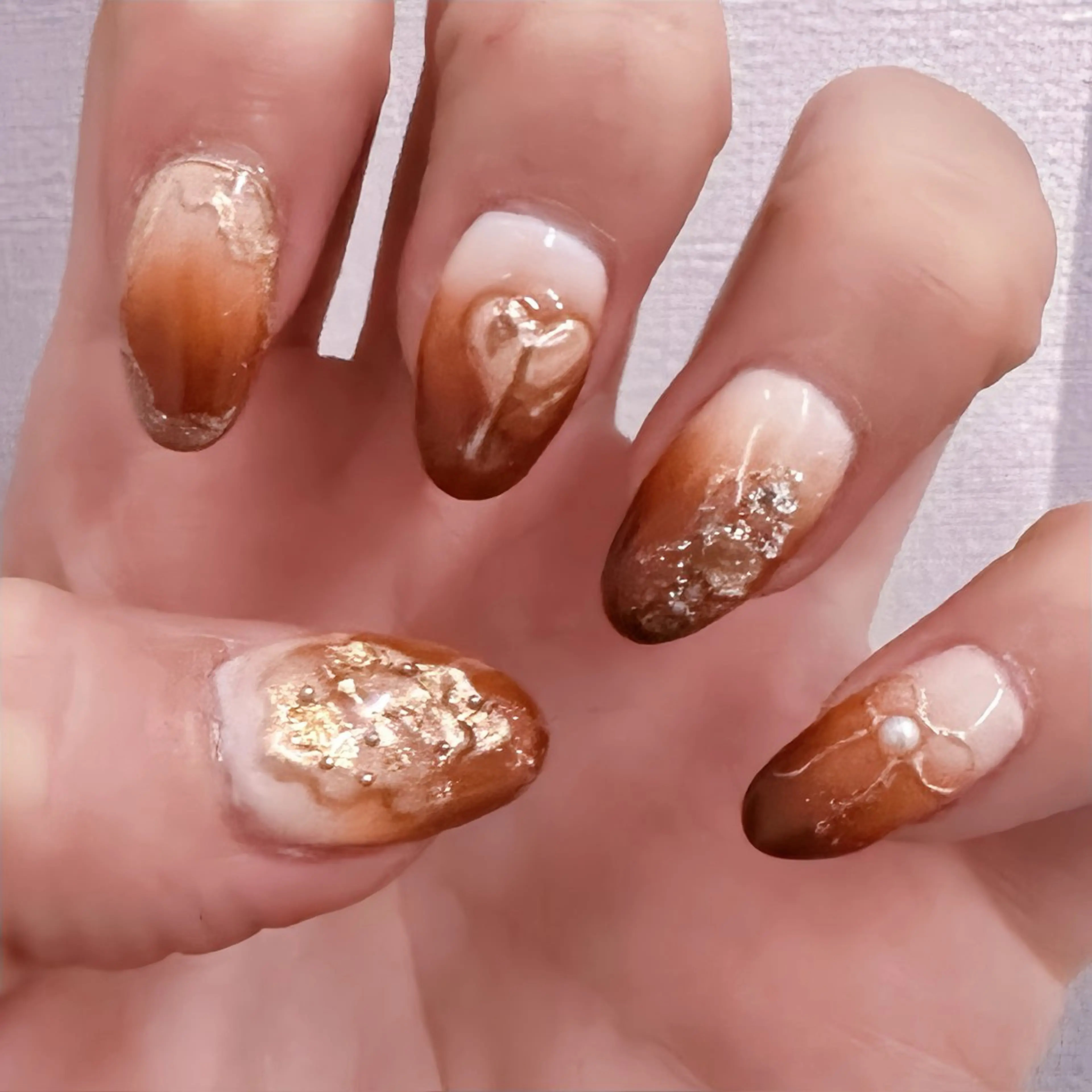 ネイル ハンドネイル I_p4ce 🍊あい🍊のネイルデザイン