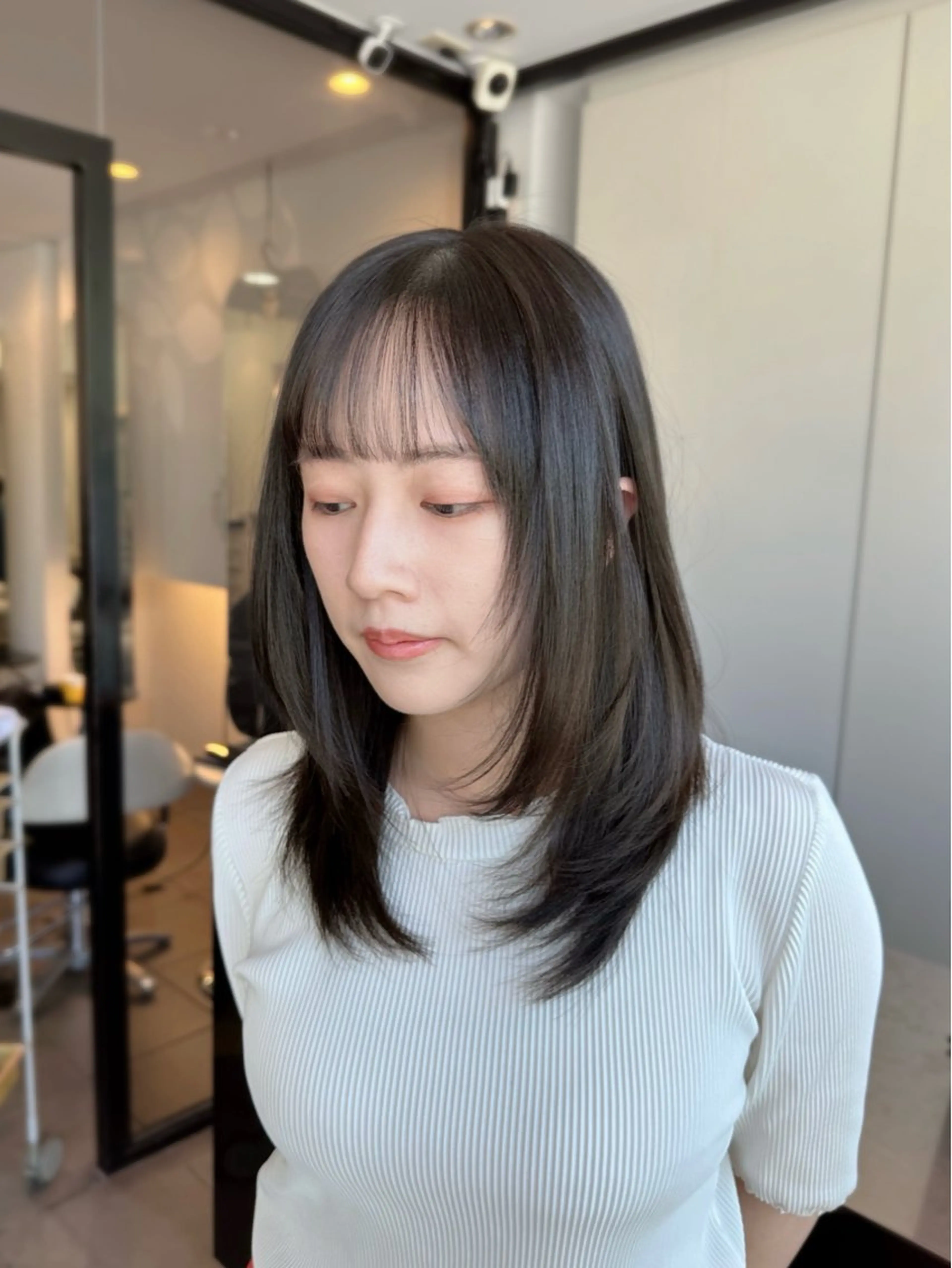 セミロング カラー 🎀透明感カラー🎀 ENAのヘアスタイル