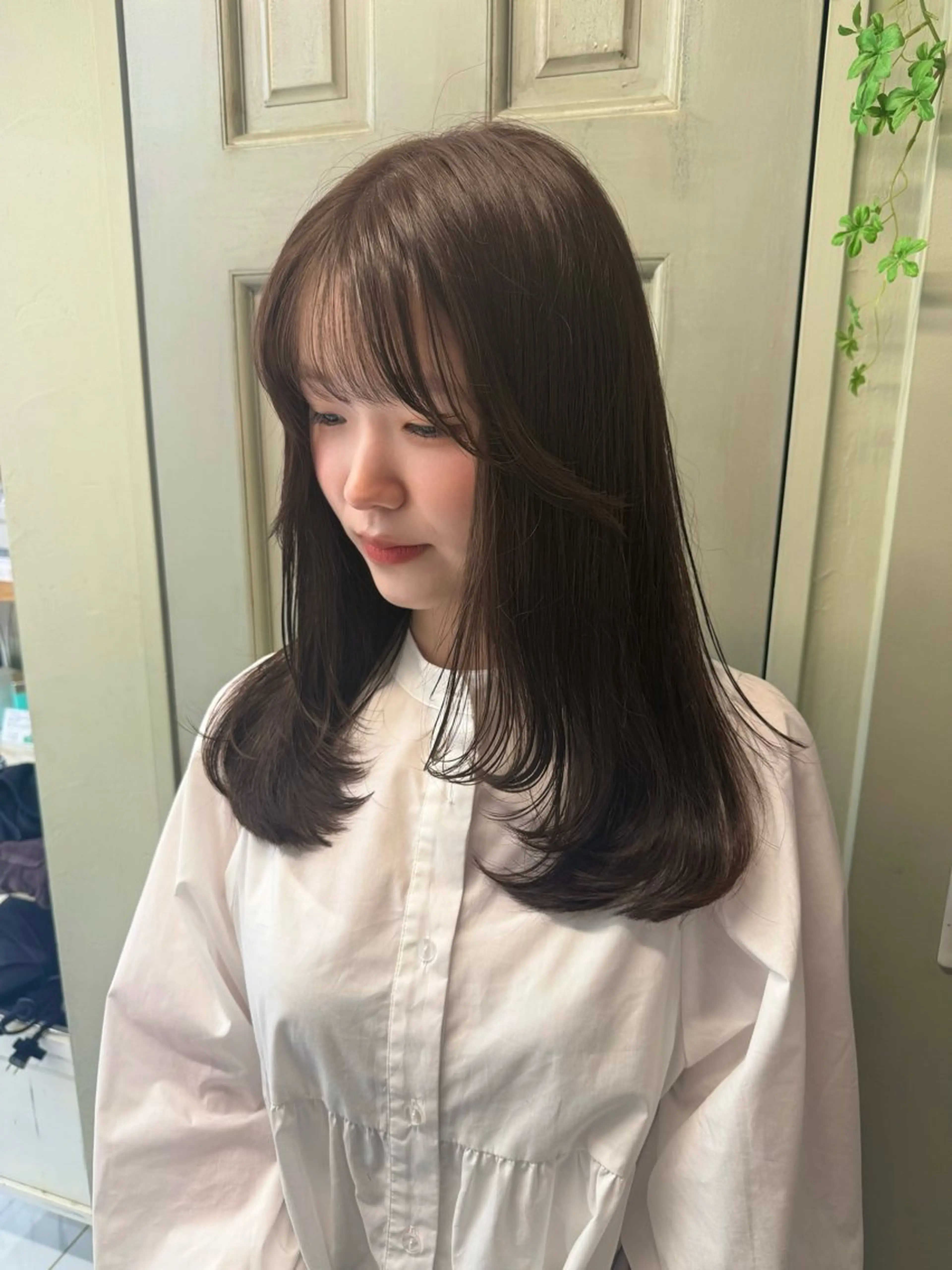 ロング カラー ベージュカラー ヘーゼル 髪質改善 レイヤーカット トリートメント カット ヘアカラー トリートメント 髪質改善”透け感" カラー/Hono🪞のヘアスタイル