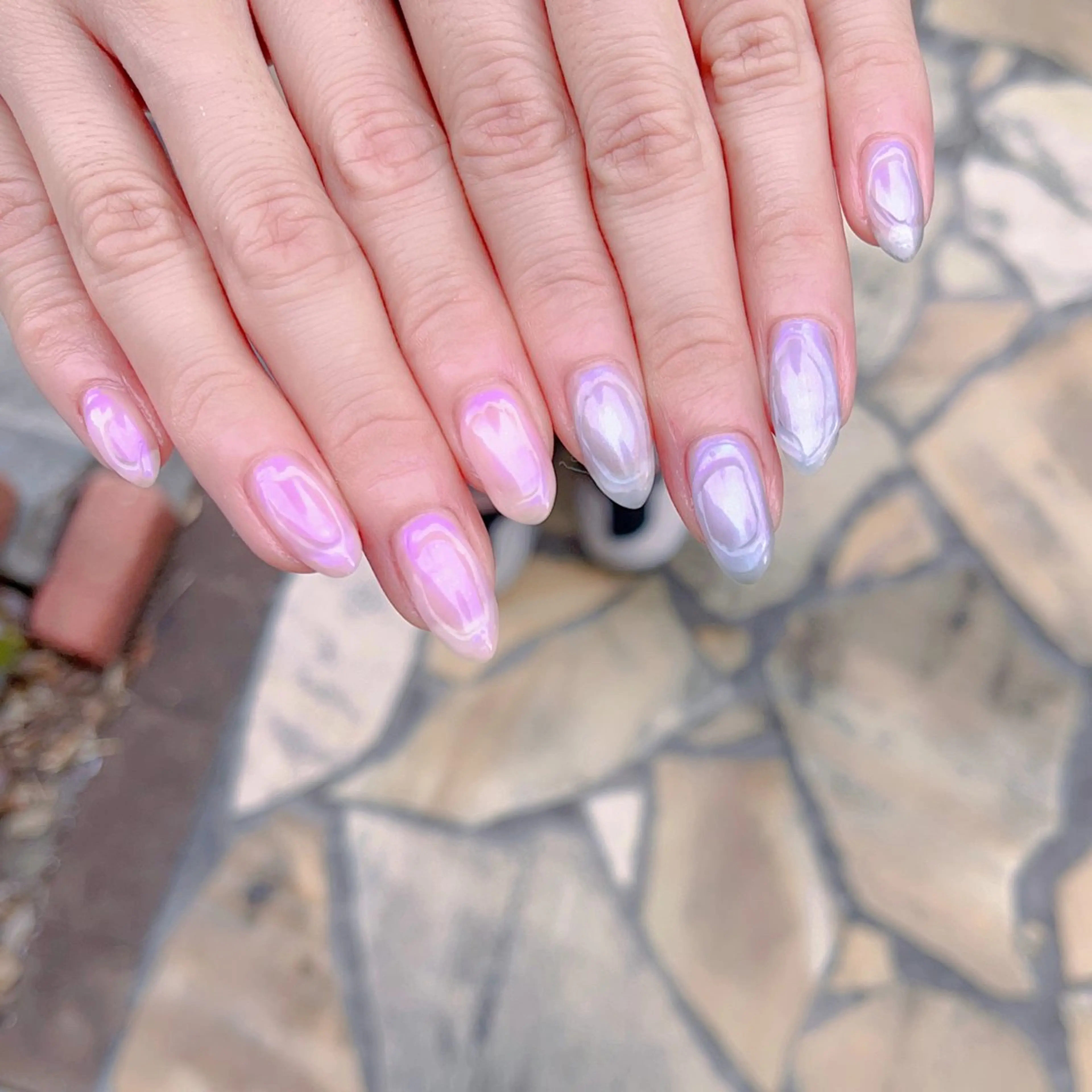 ミディアム めぐみのネイルサロン スタッフ練習のネイルデザイン