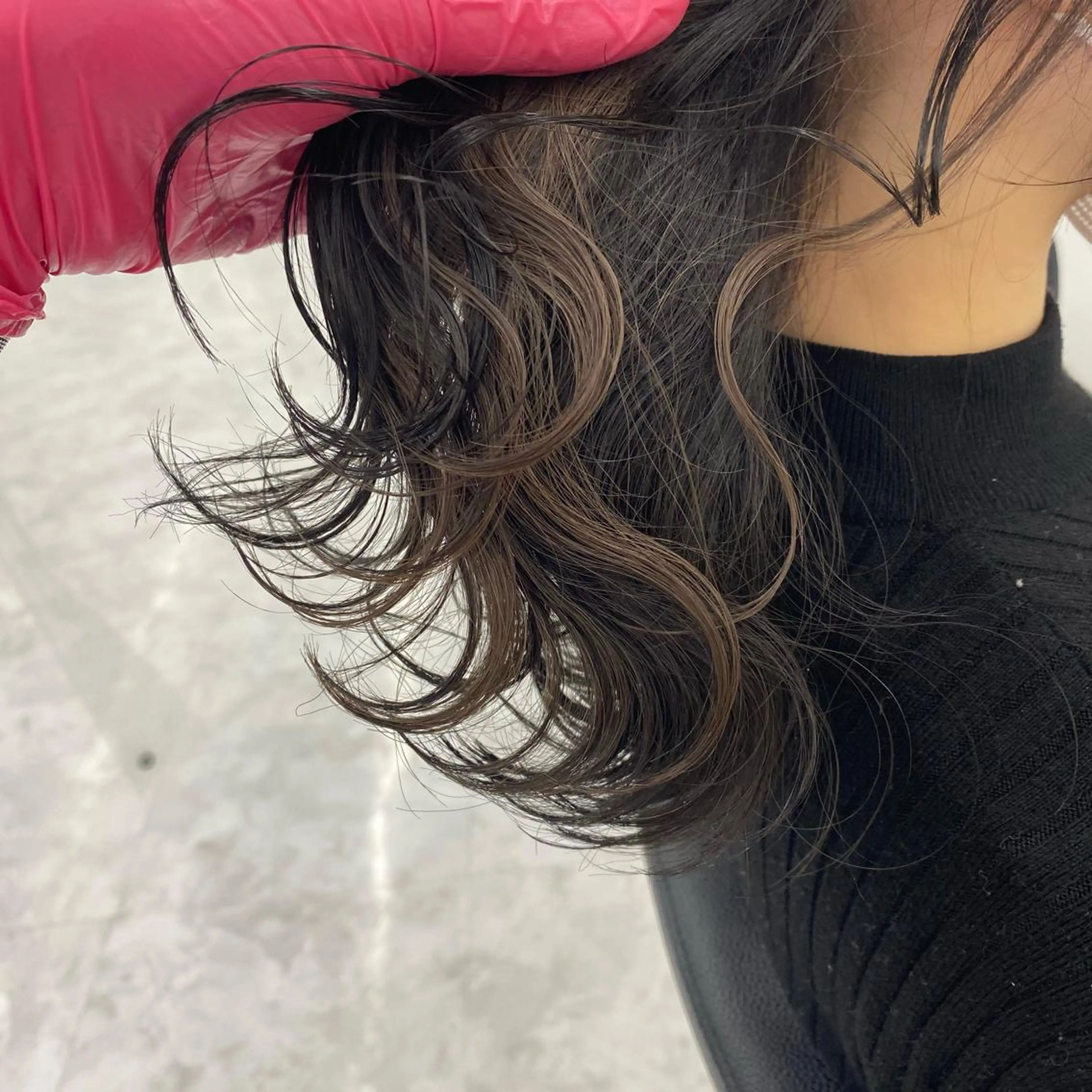 セミロング カラー ヘアアレンジ ヘアカラー トリートメント GOTODAY shair salon 横浜mare店所属・mai🍑暖色カラー /レイヤー💖のヘアスタイル