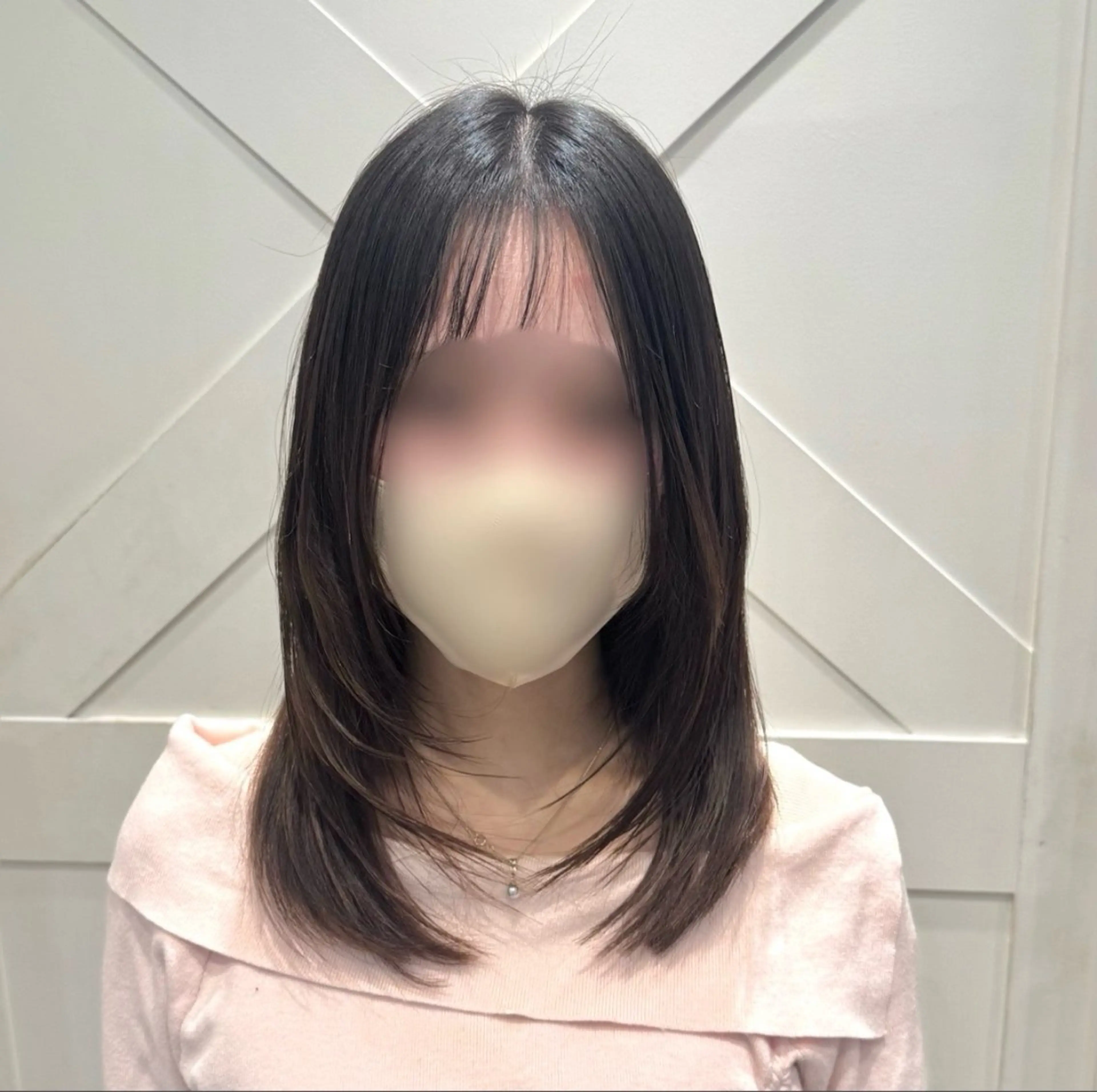 ミディアム 横浜｜韓国レイヤー｜ 暖色カラー｜まなとのヘアスタイル