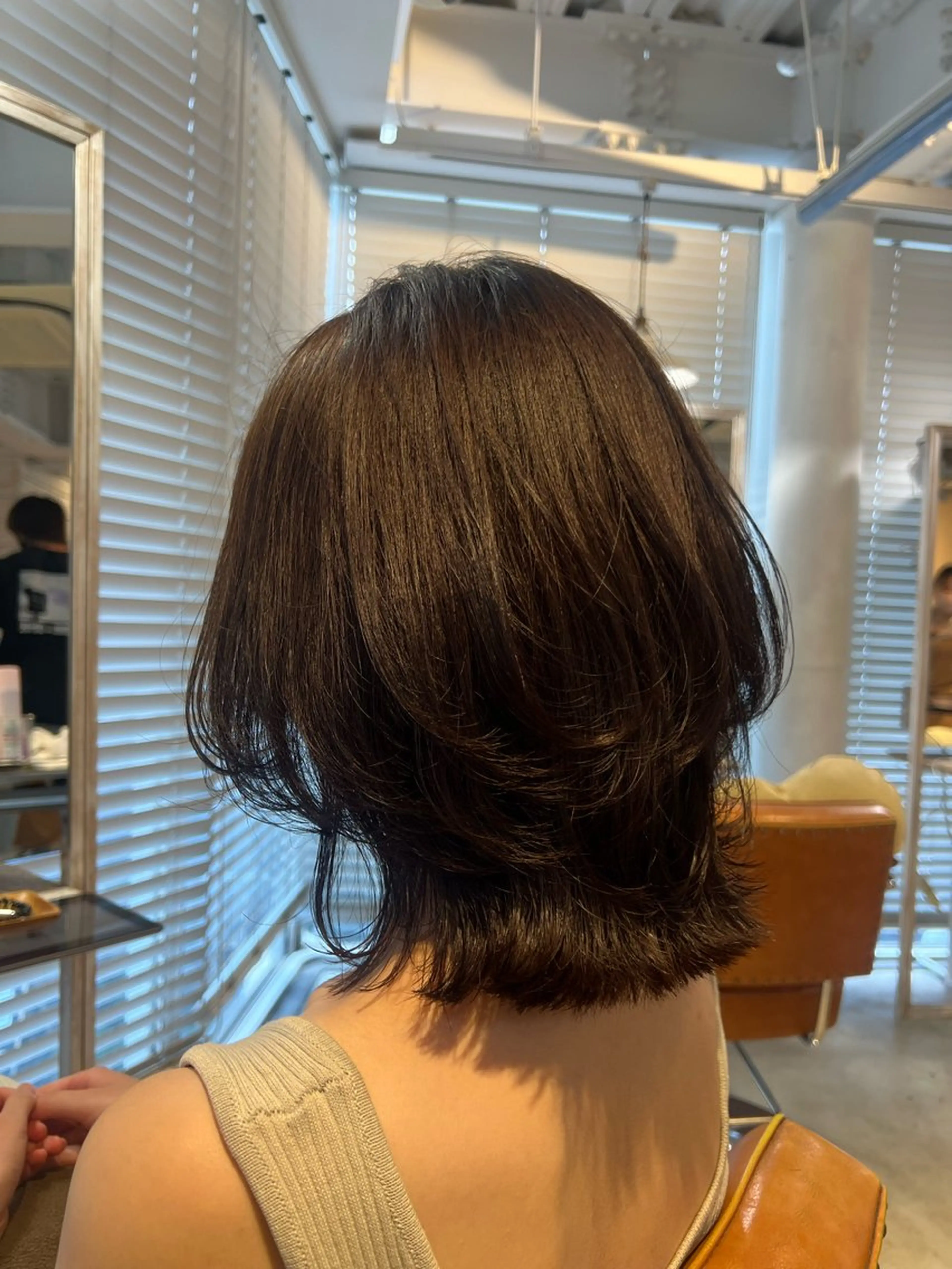 ミディアム 🪞表参道パーマ Nikachi🪞のヘアスタイル