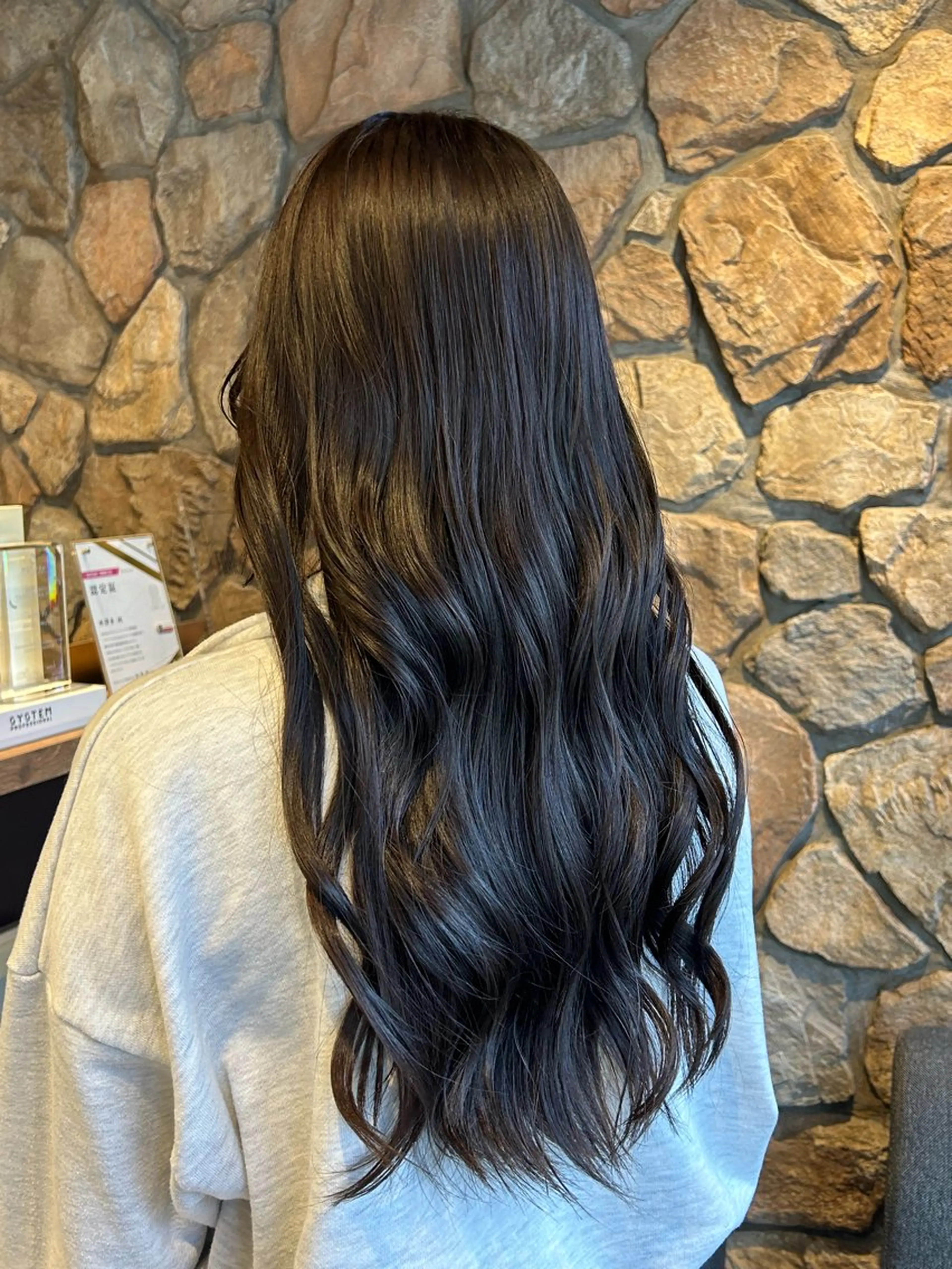 ロング カラー グレージュ メンズパーマ✨️村越 雄斗のヘアスタイル