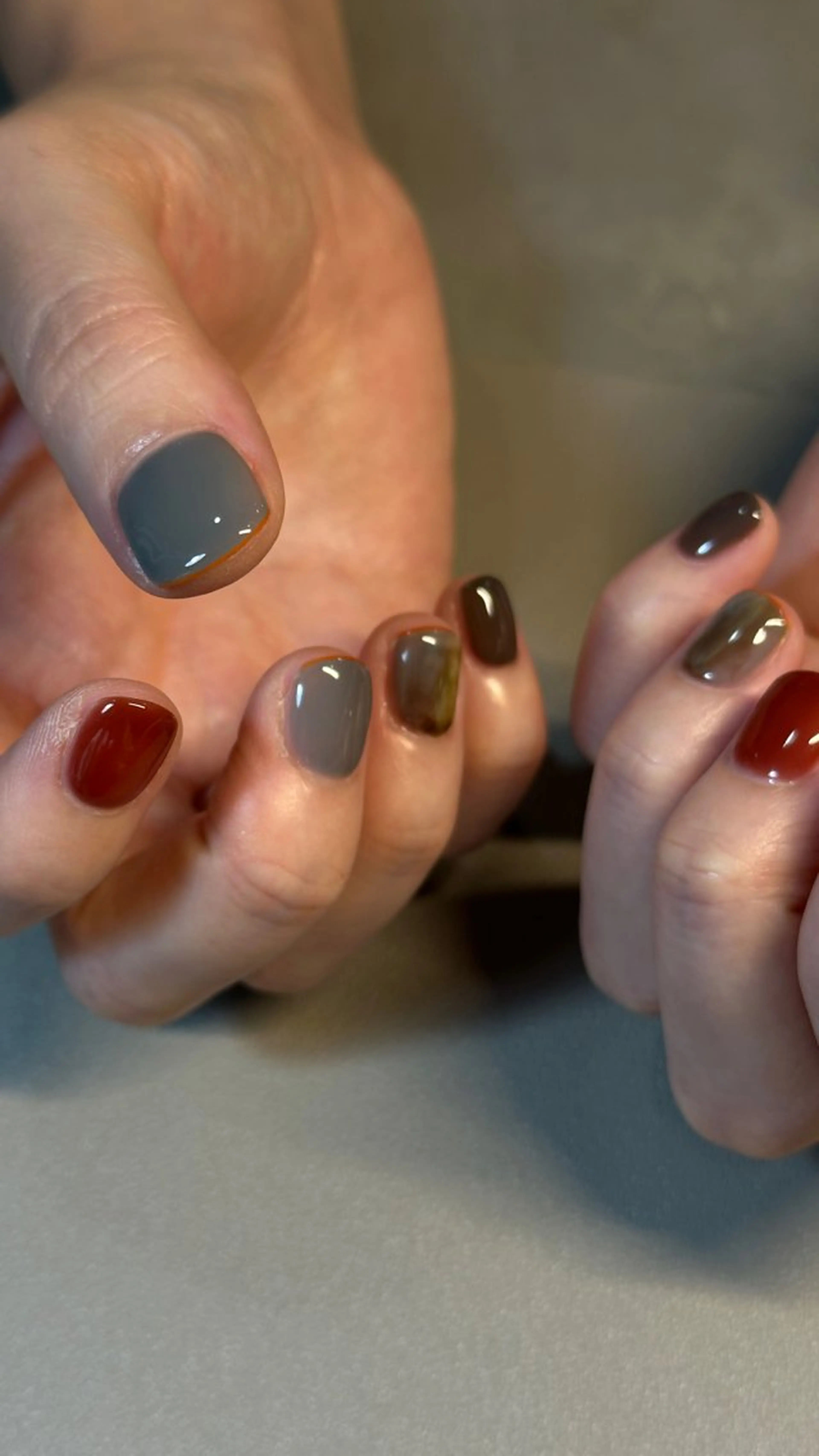 ネイル オレンジ ハンドネイル ayaka モデル募集中のネイルデザイン