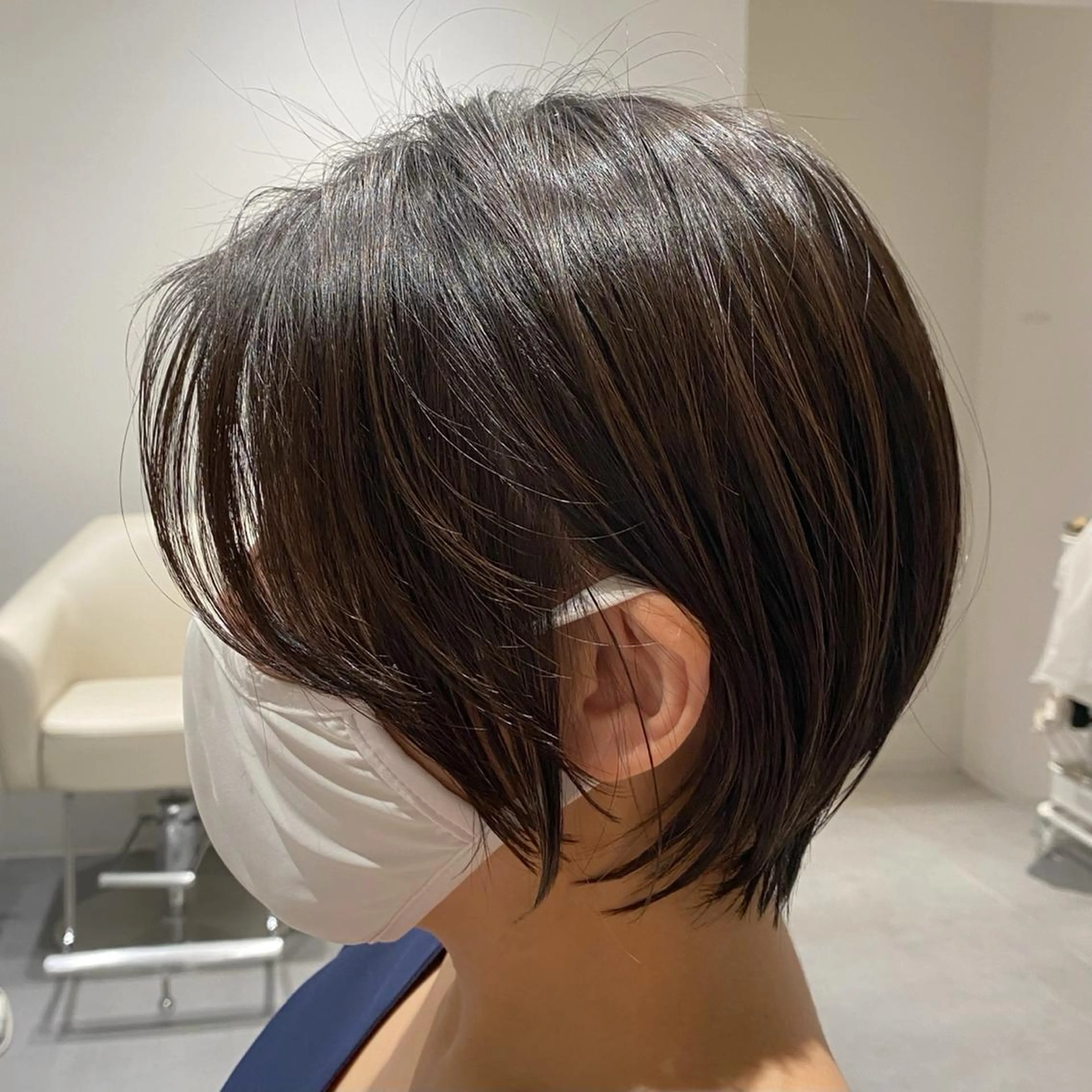 ショート カラー パーマ カット 小野寺瑞希 /最小顔カットのヘアスタイル