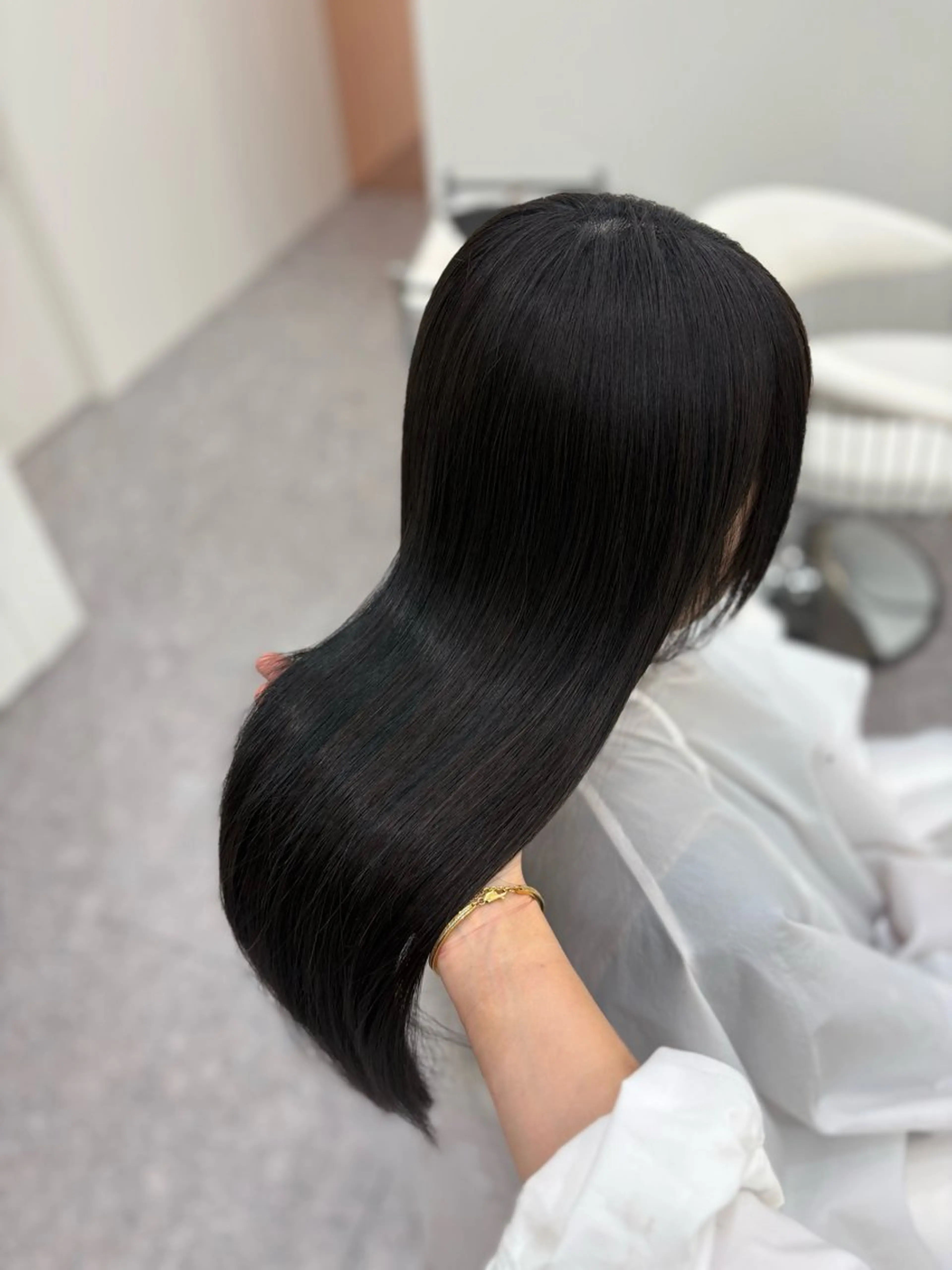 ロング カット エクステ 新宿/韓国ヘア 中明度カラー/かやのヘアスタイル