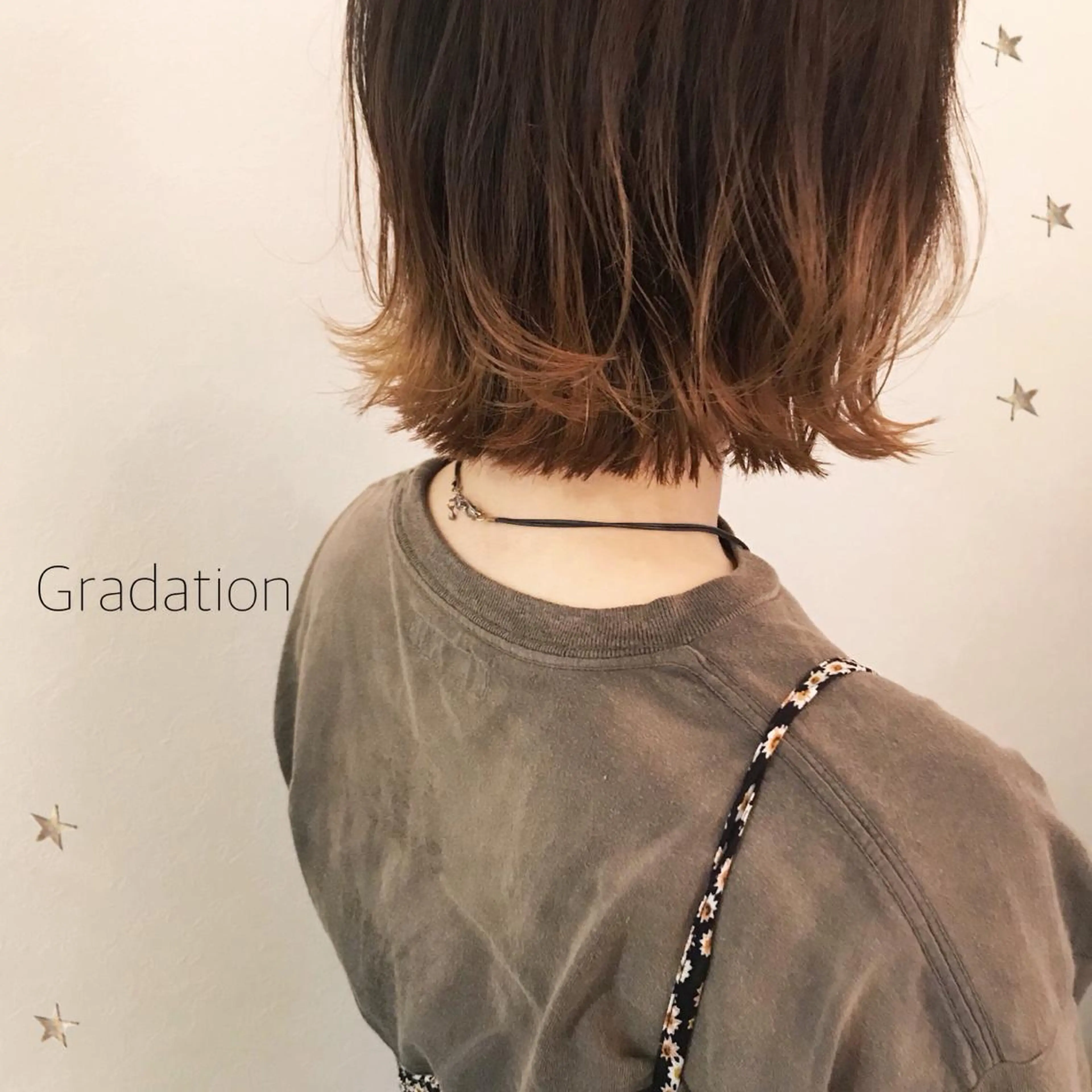 ミディアム カラー 市川 千夏のヘアスタイル