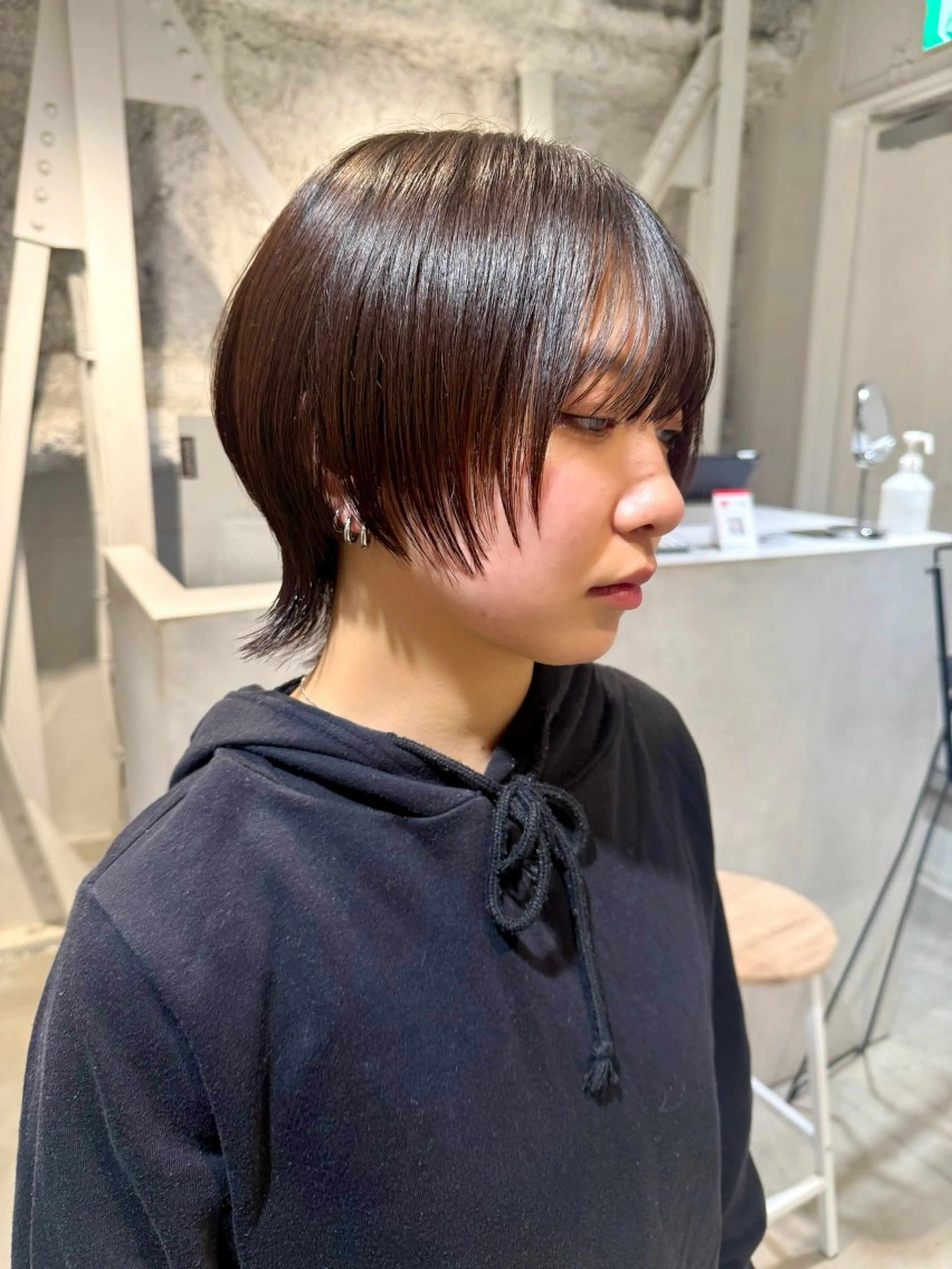 ショート カット ヘアカラー トリートメント 骨格診断で絶対可愛い ✨丸みショート✨凌弥のヘアスタイル