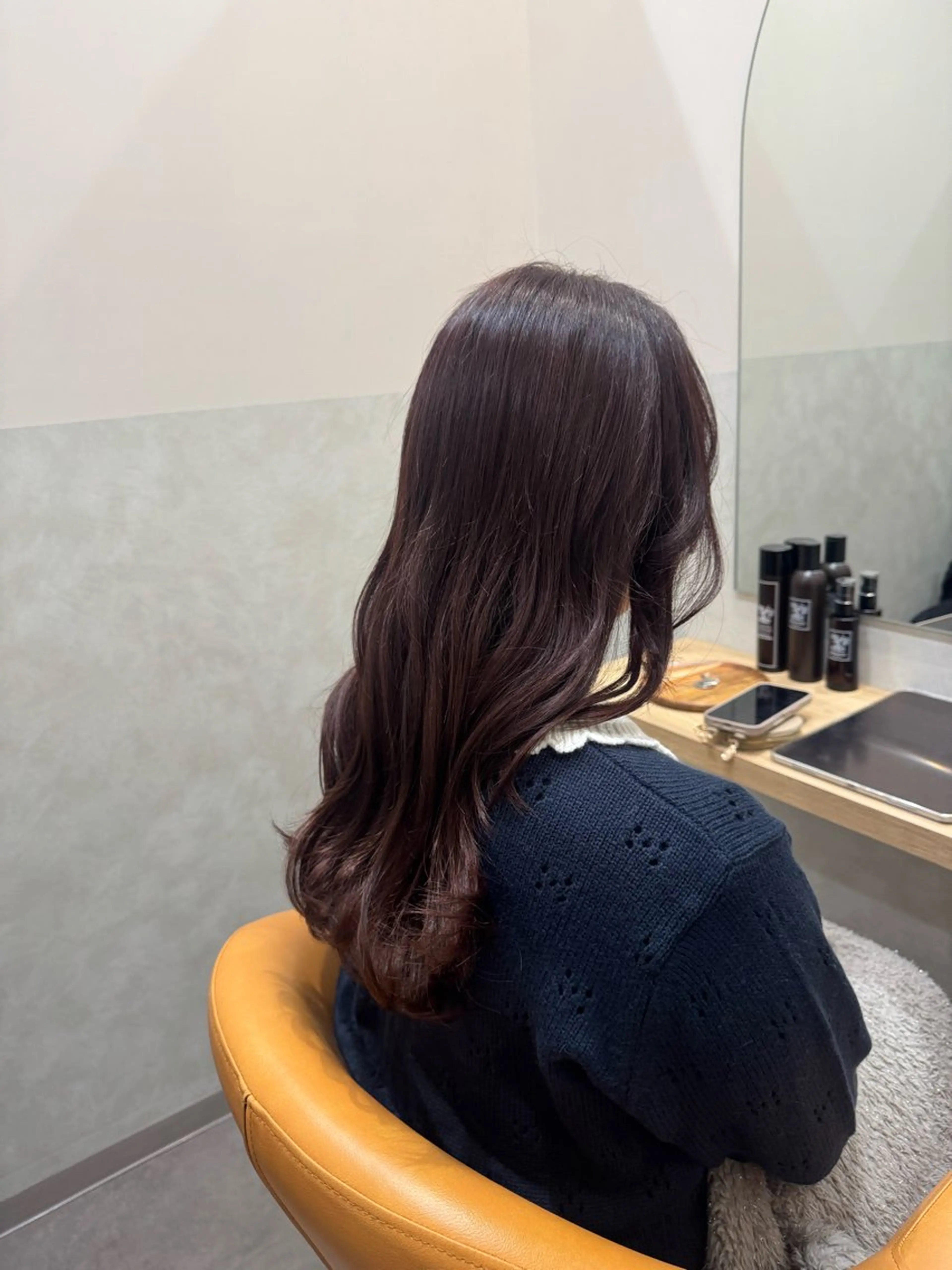 カット+ケアカラー+髪質改善トリートメントの写真