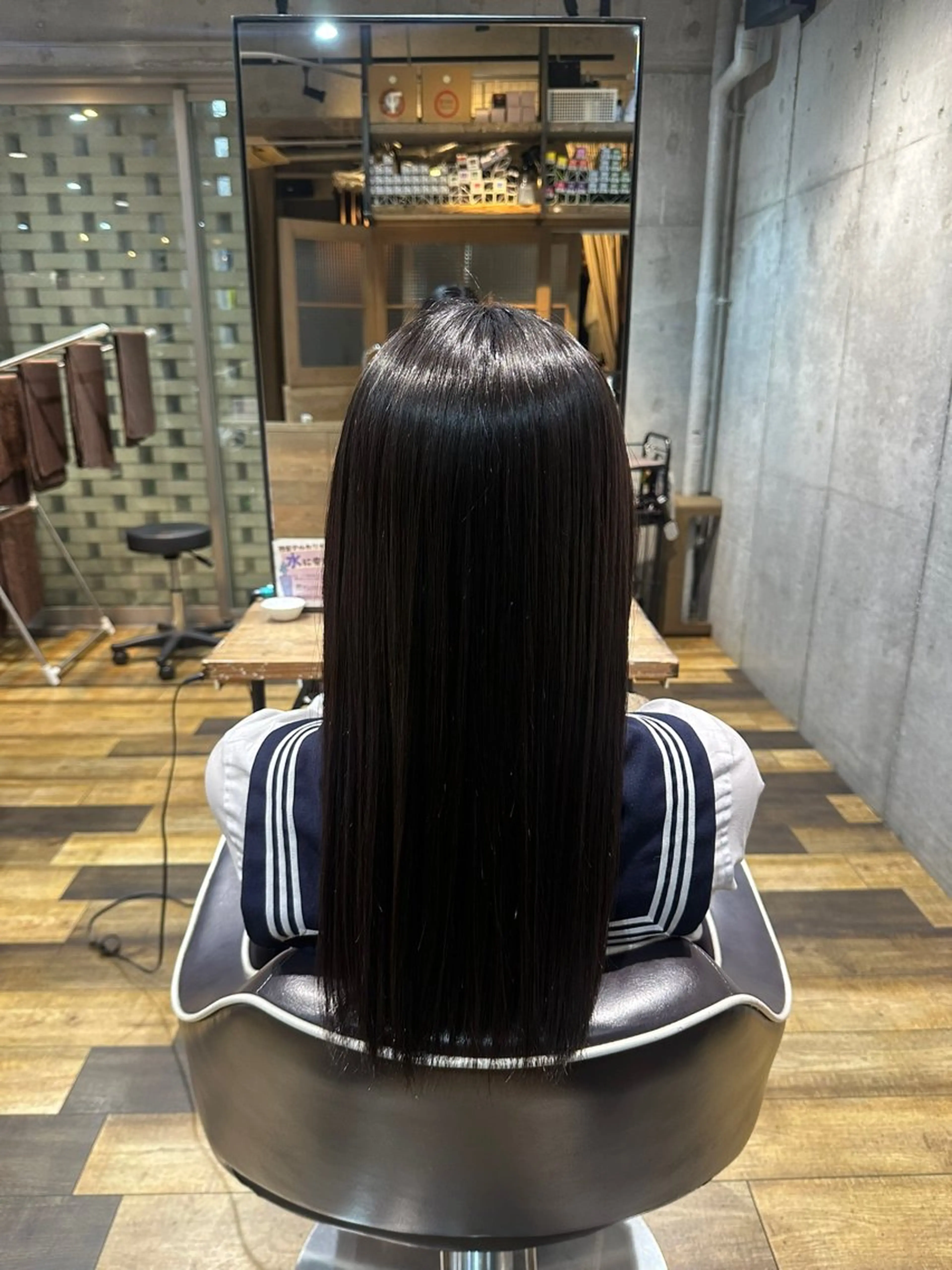 ロング 縮毛矯正 flannel 優介のヘアスタイル