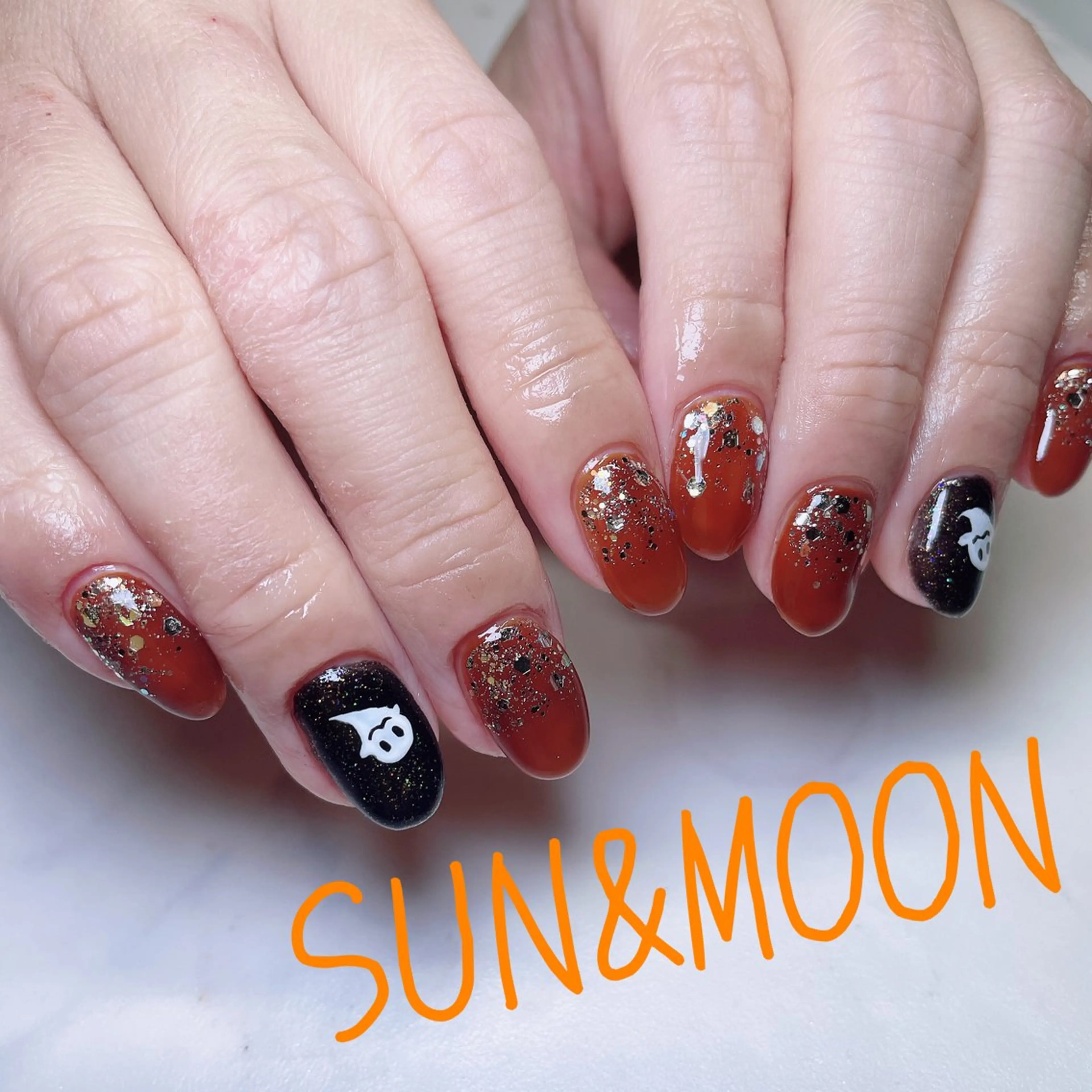 ネイル ハンドネイル SUN&MOON REOのネイルデザイン