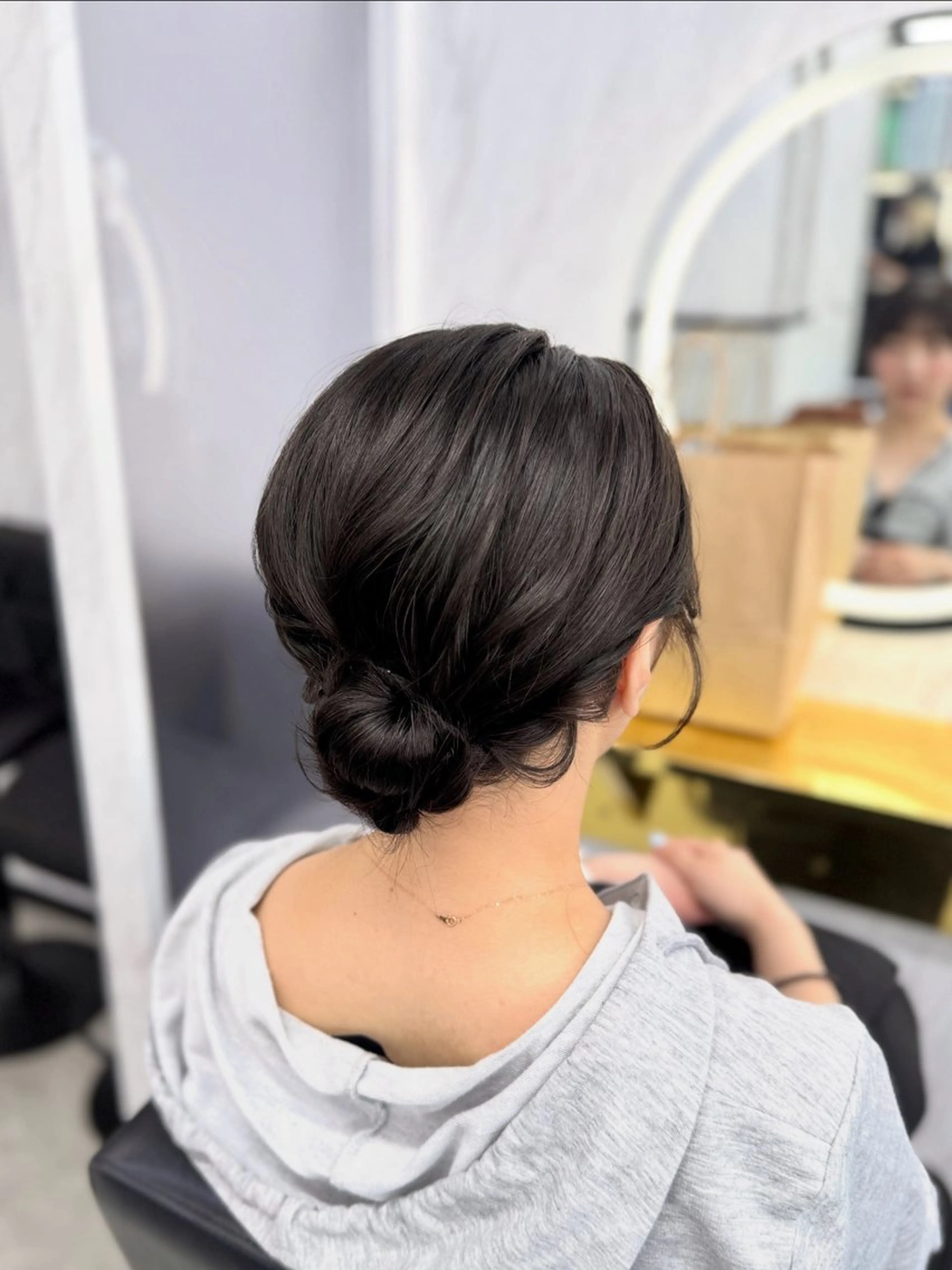 ミディアム ヘアアレンジ ヘアセット エクステ🩵ブリーチ 韓国ヘア🩵KAEのヘアスタイル