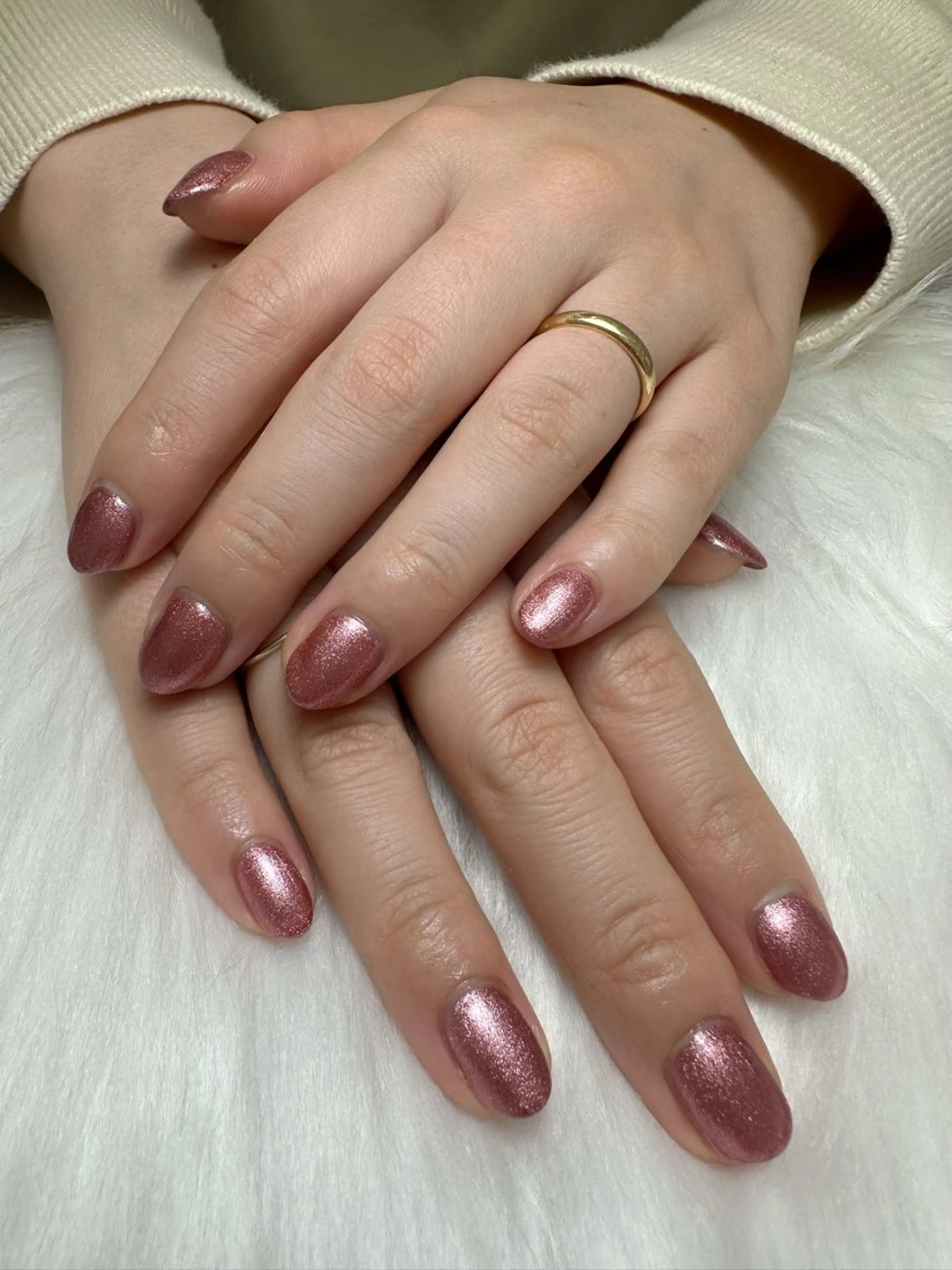 ネイル ラメ(グリッター) ハンドネイル 小澤 瑠菜のネイルデザイン