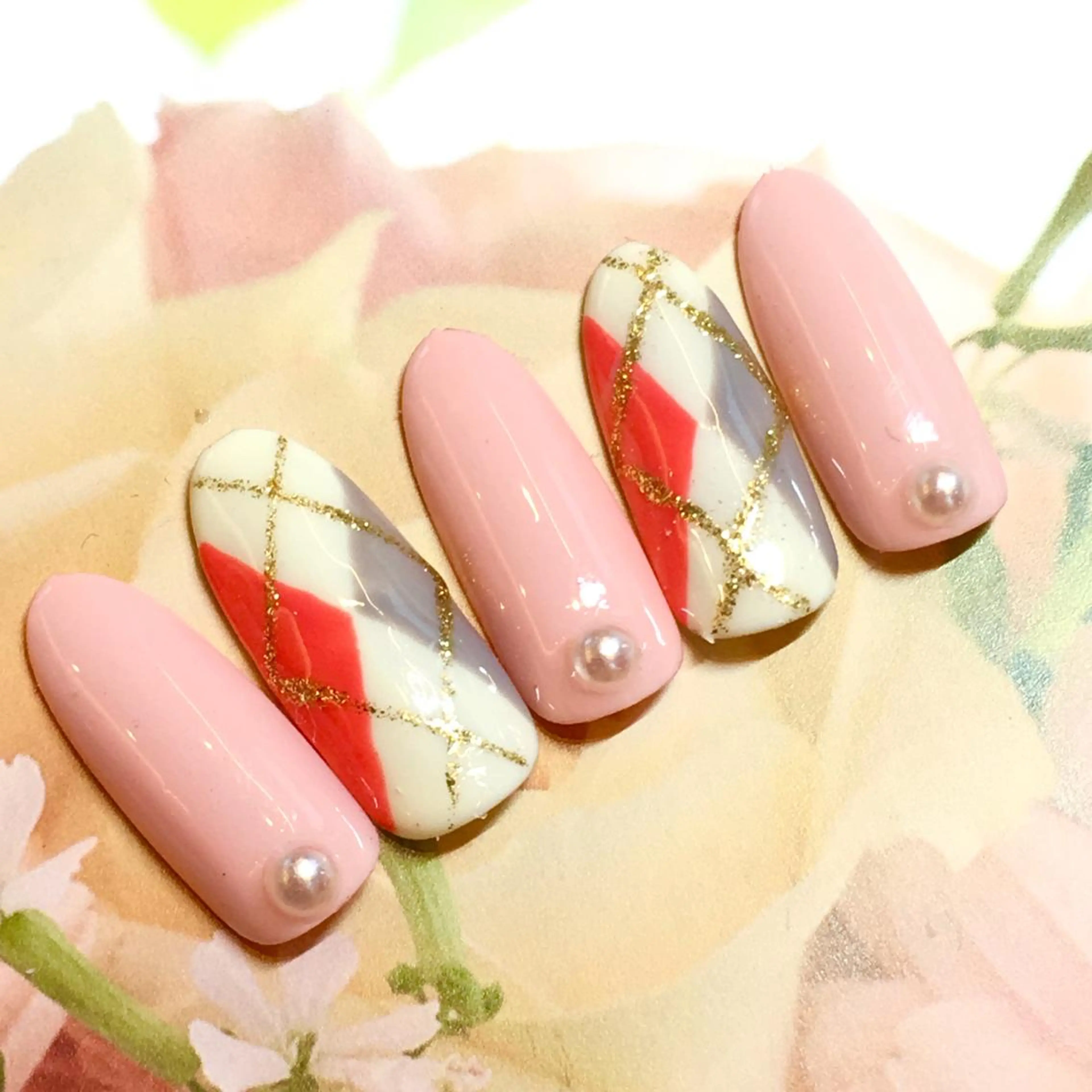 ネイル フットネイル ジェルネイル オフィスネイル パラジェル 冬ネイル clover nailのネイルデザイン