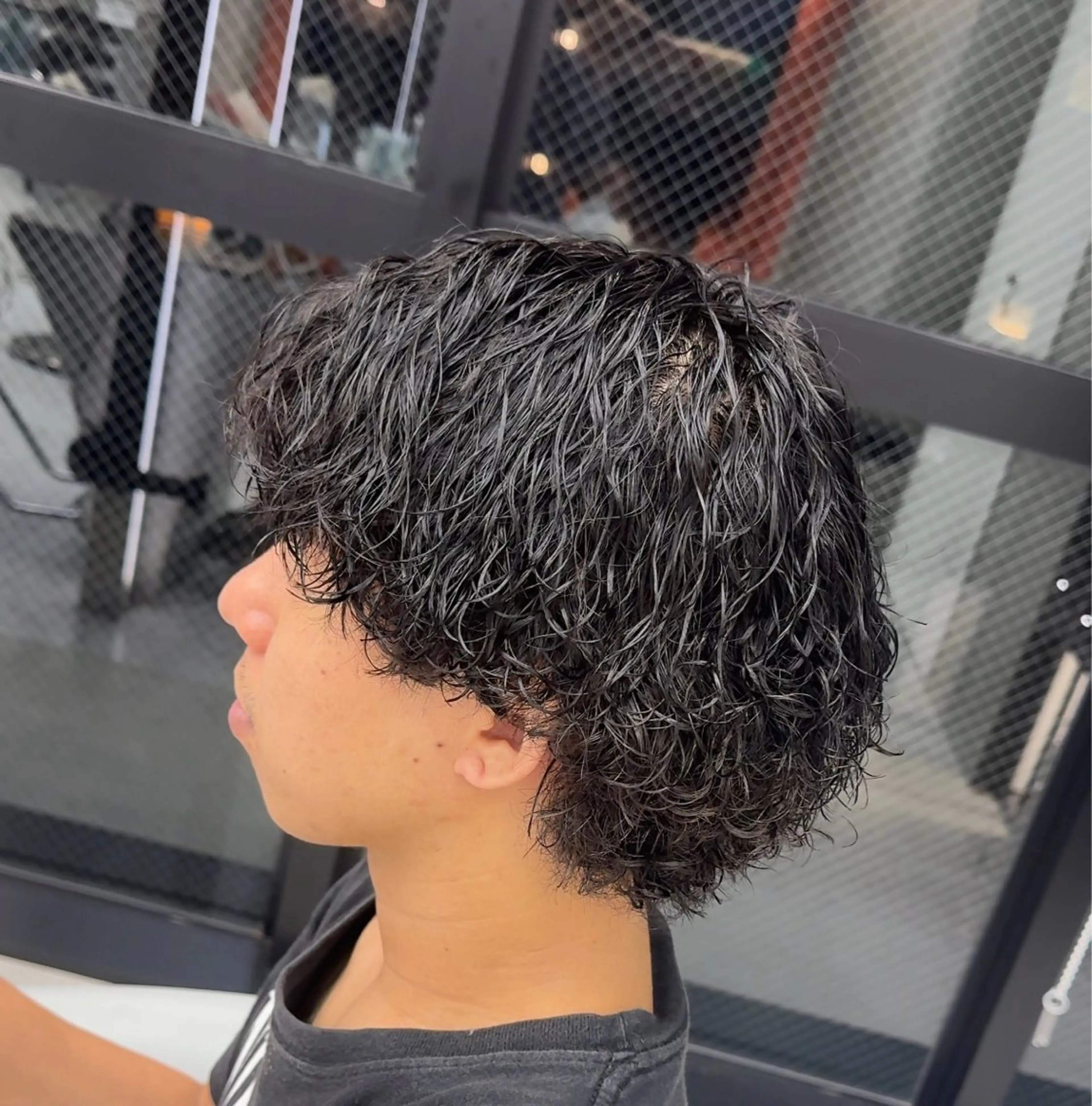 パーマ メンズ カット パーマ ハクヤ心斎橋 パーマ/縮毛矯正のヘアスタイル