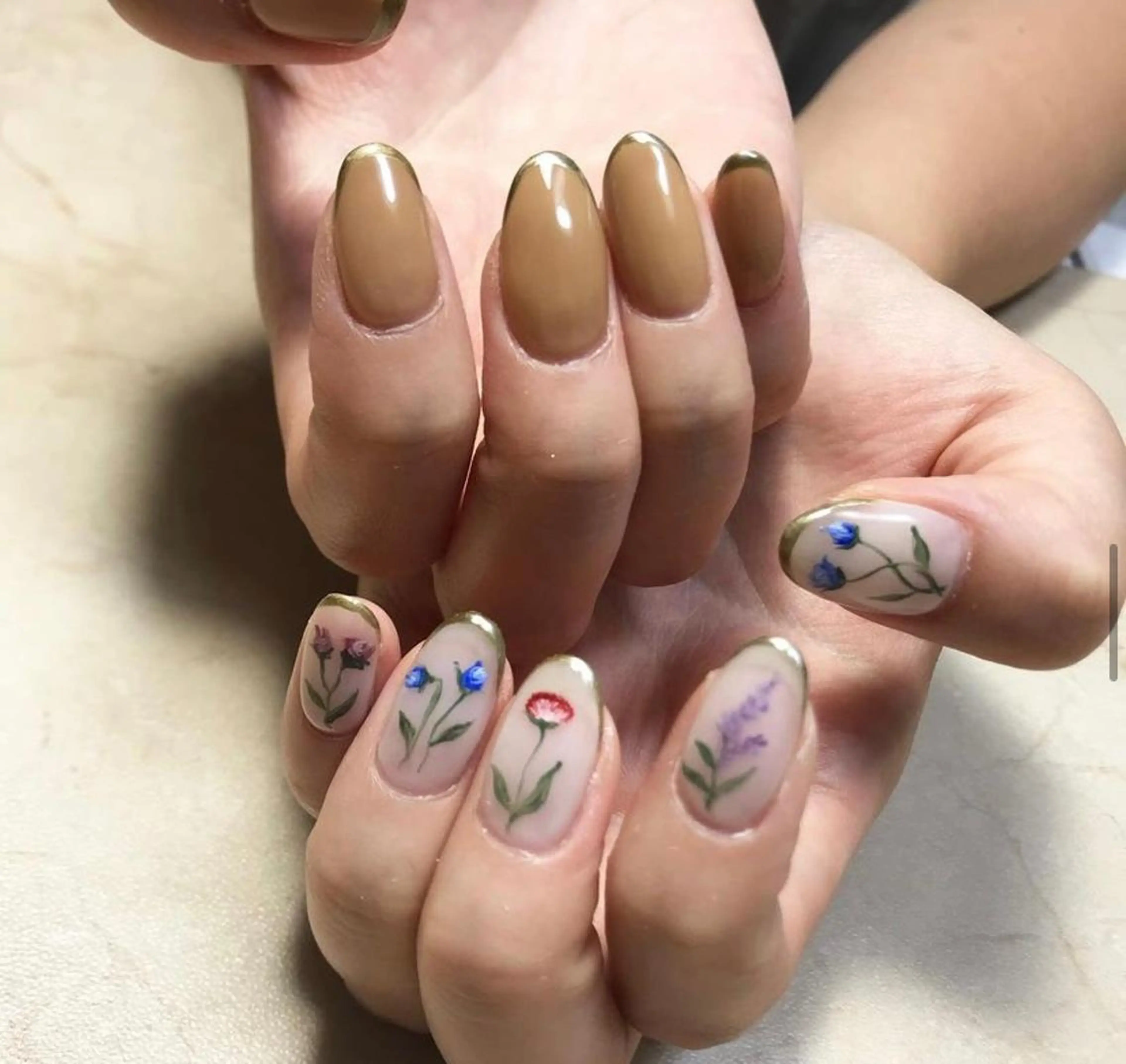 ネイル フラワーネイル ハンドネイル mellow mのネイルデザイン