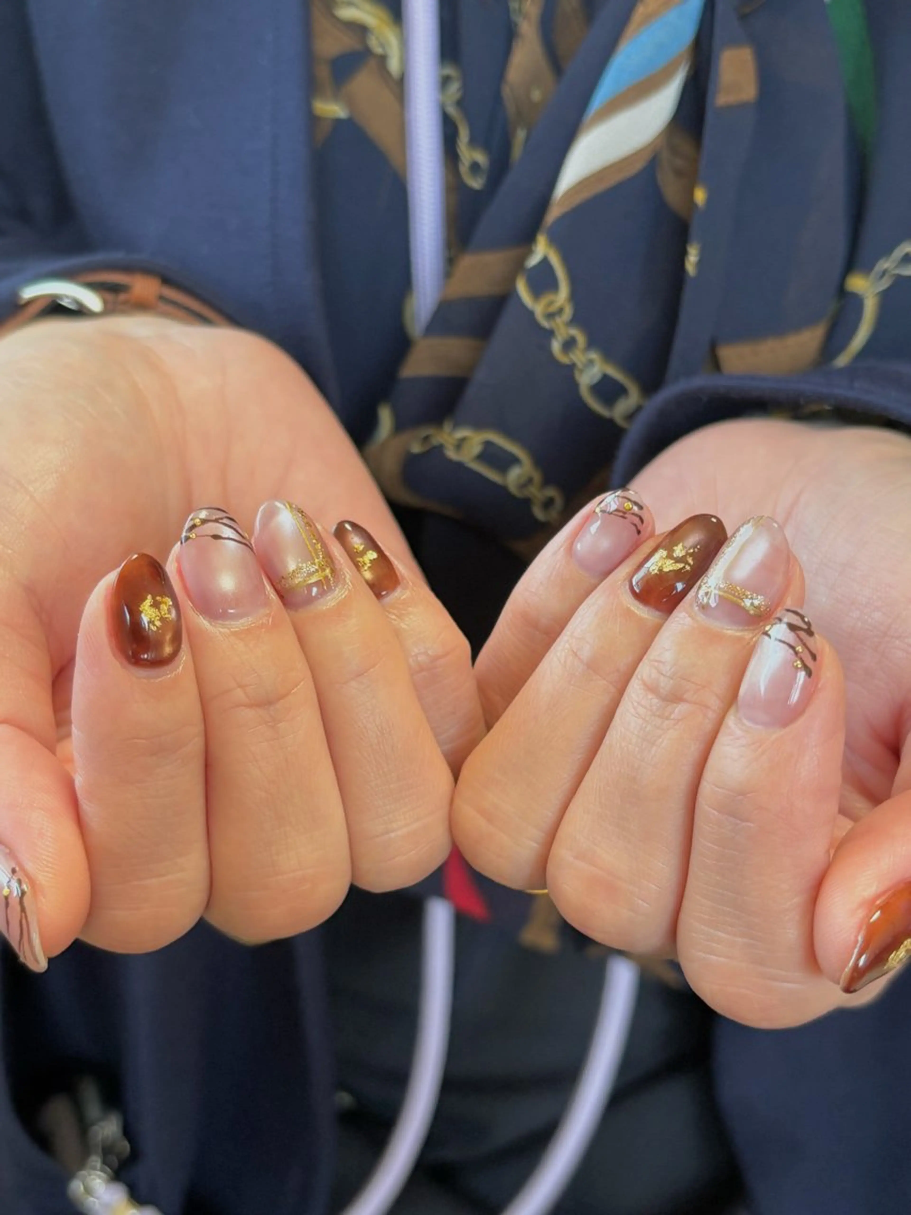 ネイル ジェルネイル キラキラネイル マグネットネイル ニュアンスネイル オフィスネイル ハンドネイル tamu nail 　金町のネイルデザイン