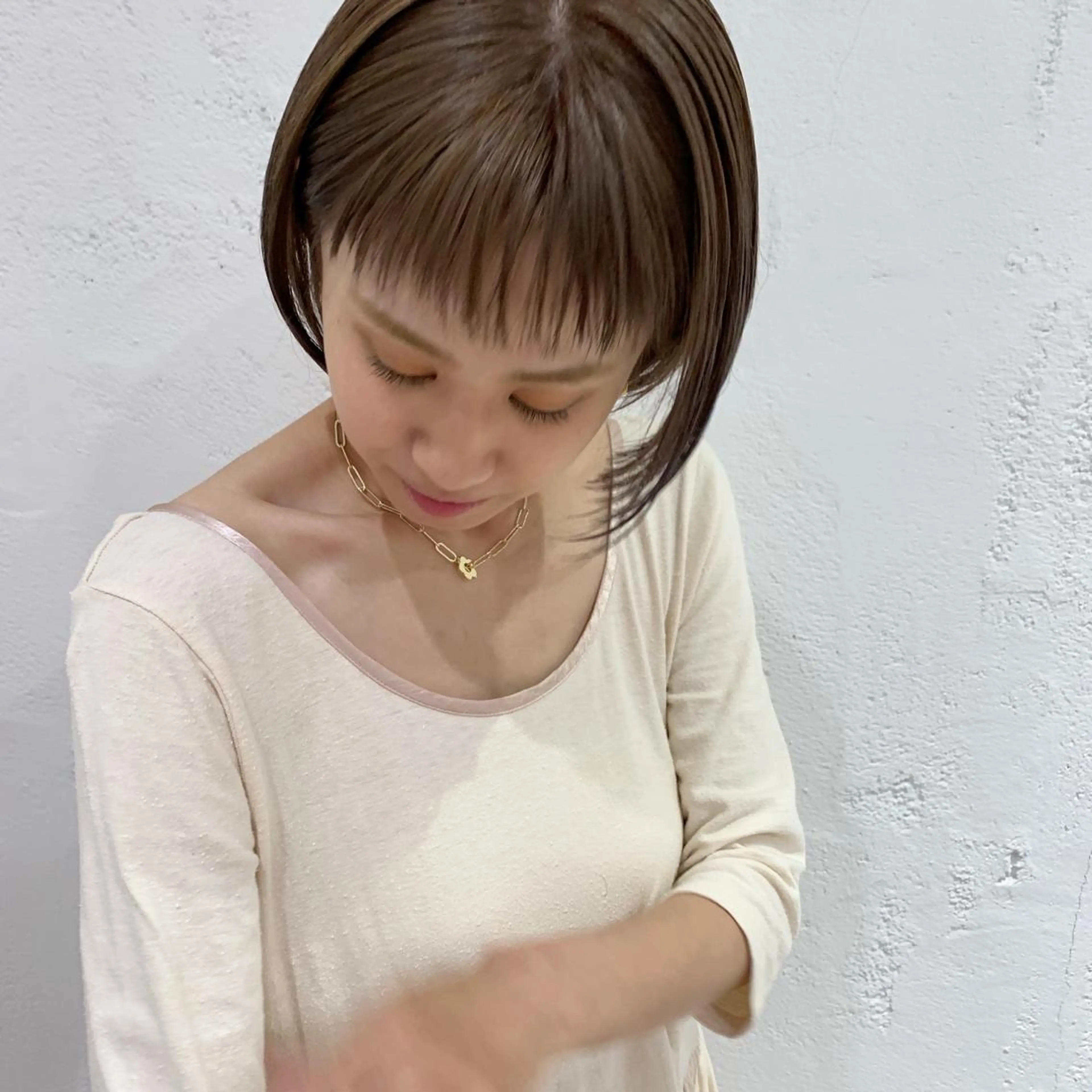 ショート カラー ヘアアレンジ 🫧透明感カラー/ ボブ/小笠原汐海🪽のヘアスタイル