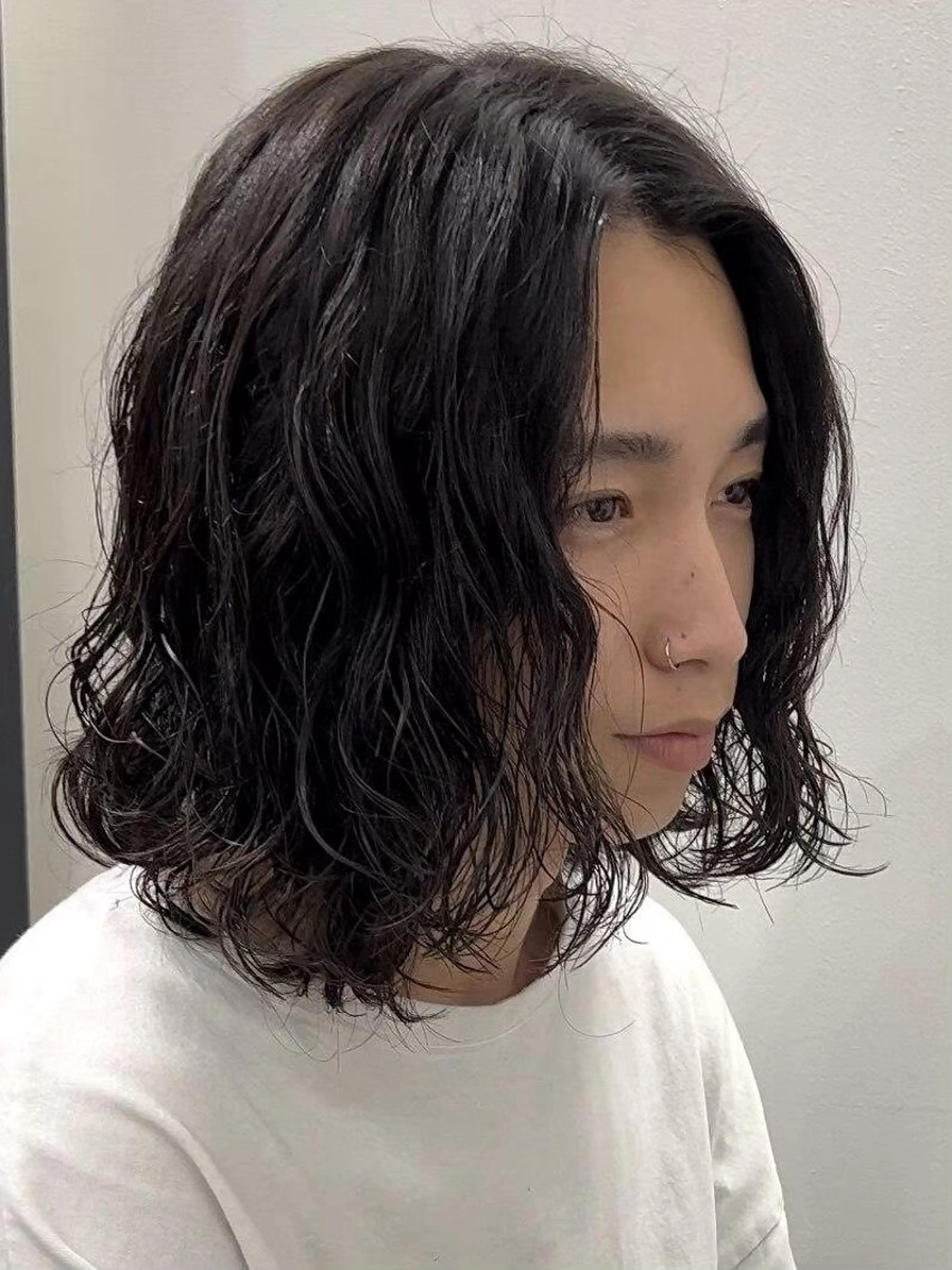 ミディアム メンズ 人見知りさんでも安心 奥田 里佳子のヘアスタイル