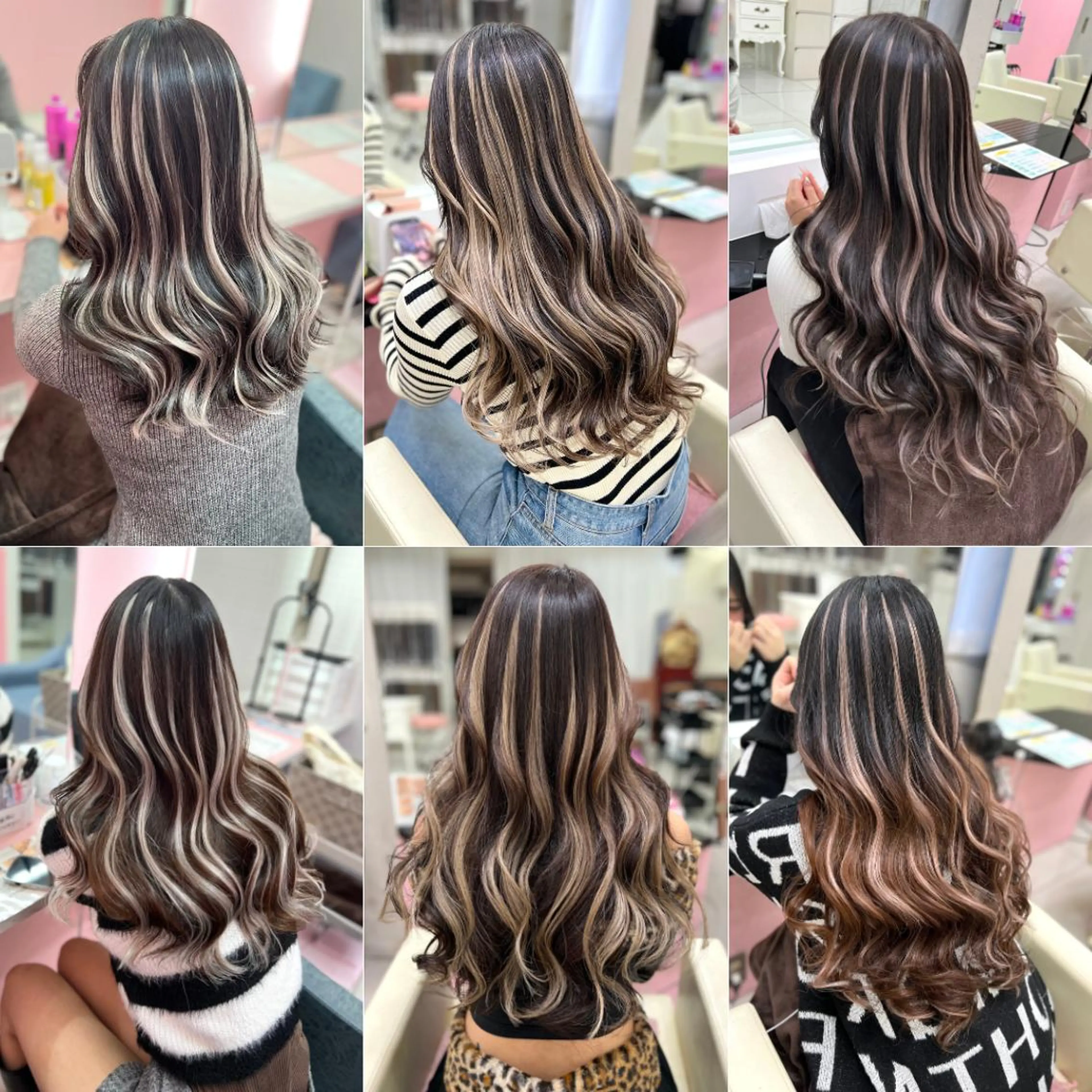 ロング エクステ ハイライト エクステ SEASON 大阪梅田駅徒歩7分のヘアスタイル