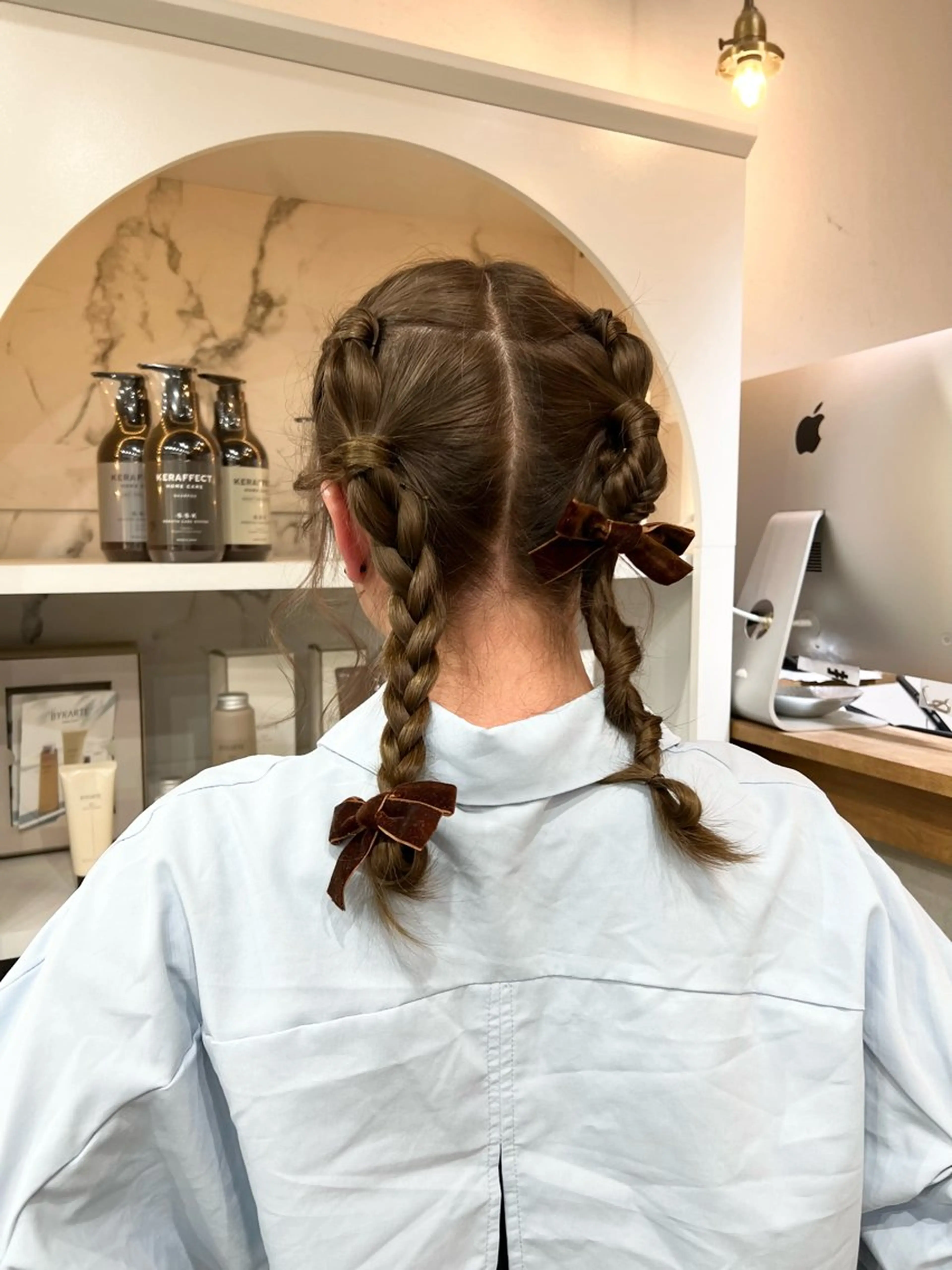 ヘアアレンジ 簡単アレンジ いざわりお /梅田/ブリーチのヘアスタイル