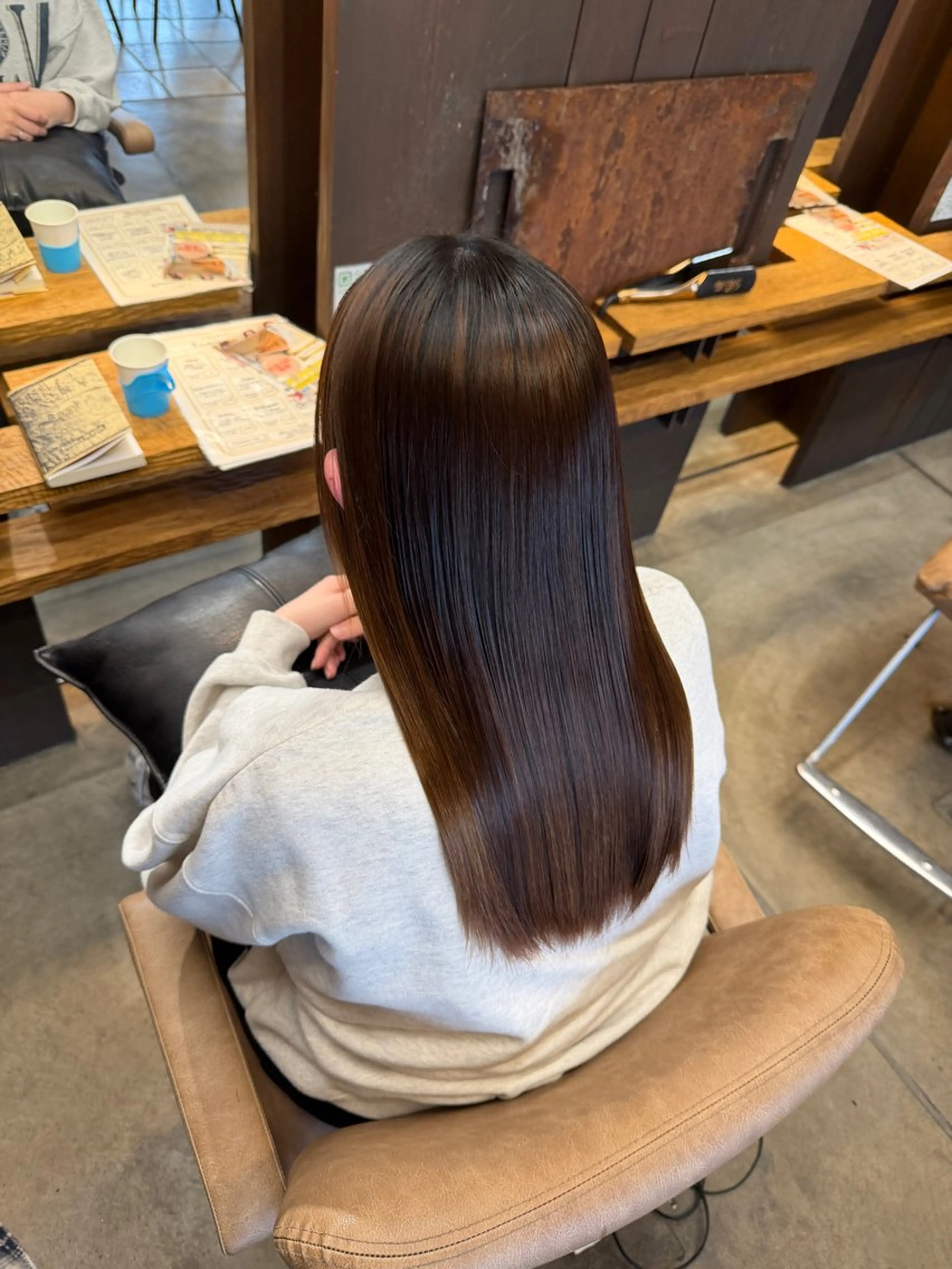 セミロング カット 縮毛矯正 トリートメント 美髪縮毛矯正/ 髪質改善/愛敬響のヘアスタイル