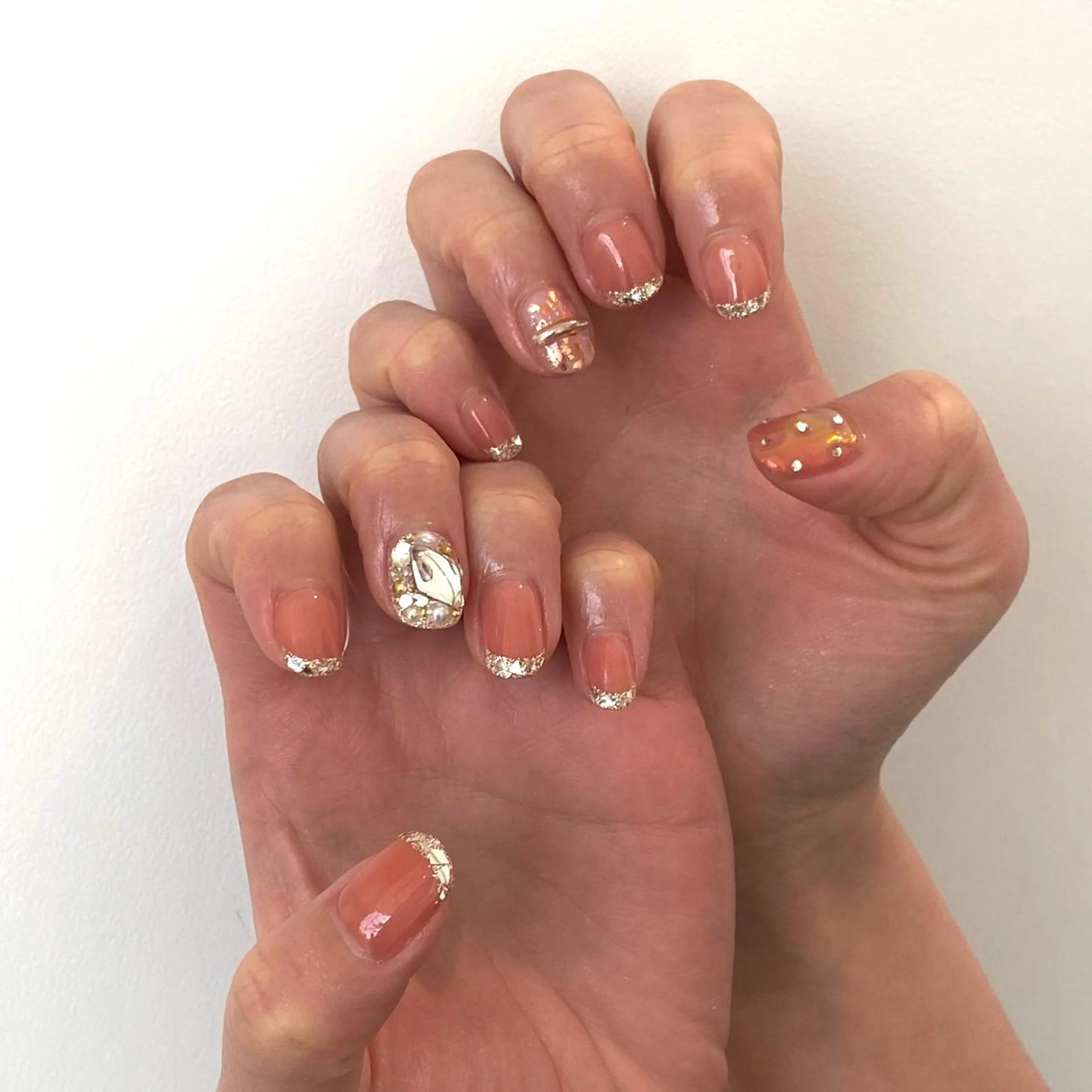 ネイル フレンチネイル ガラスフレンチ ayana nails所属・nail salon ayanaのネイルデザイン