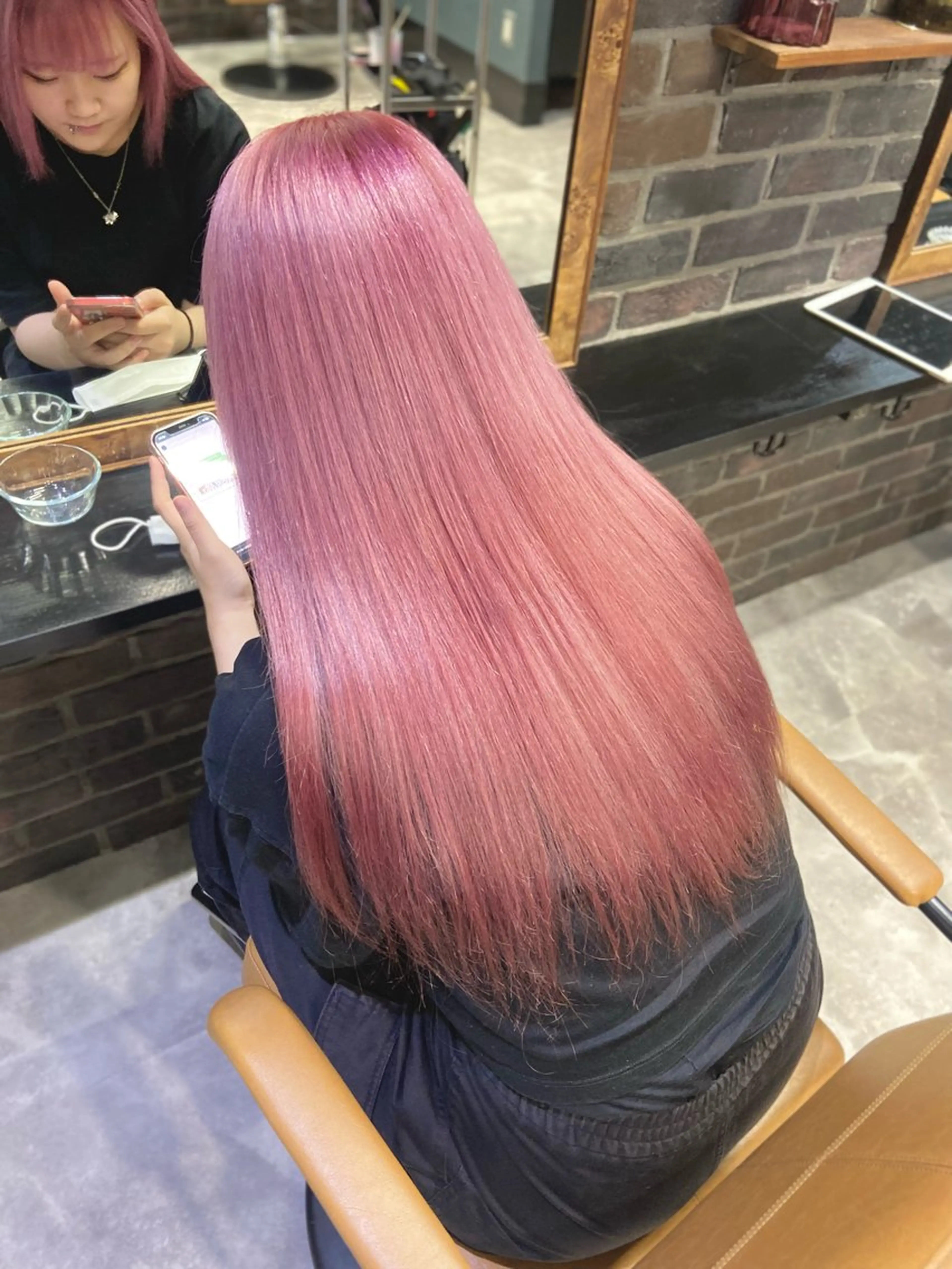 U22限定♡🍒暖色カラー限定🍒♡暖色高発色カラー🪄ケアブリーチ使用【ダブルブリーチ➕クイックトリートメント】の写真