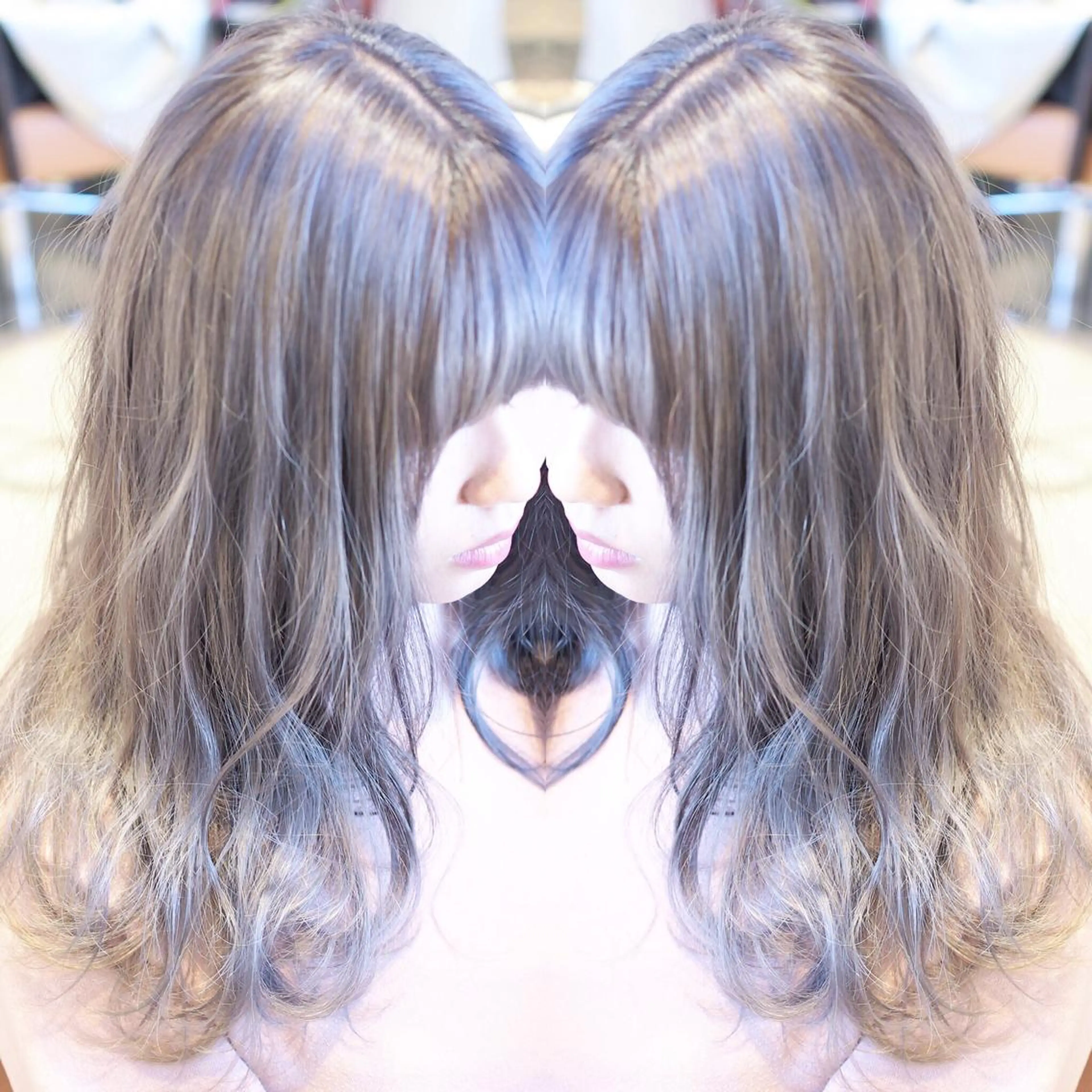 ロング カラー 及川シゲル 髪質改善講師のヘアスタイル