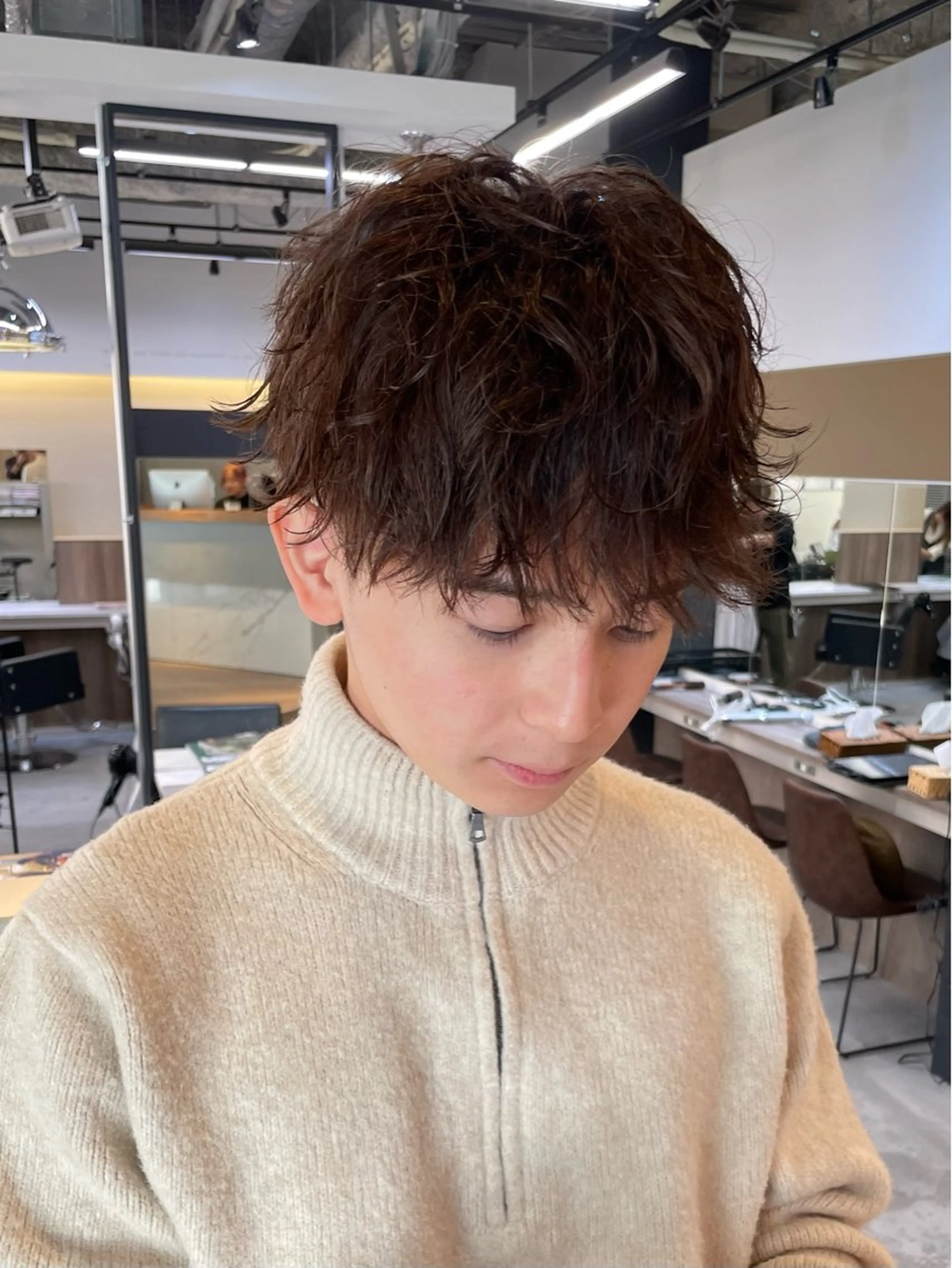 パーマ メンズ メンズパーマ スパイラルパーマ カット パーマ 福永速人 /メンズパーマのヘアスタイル