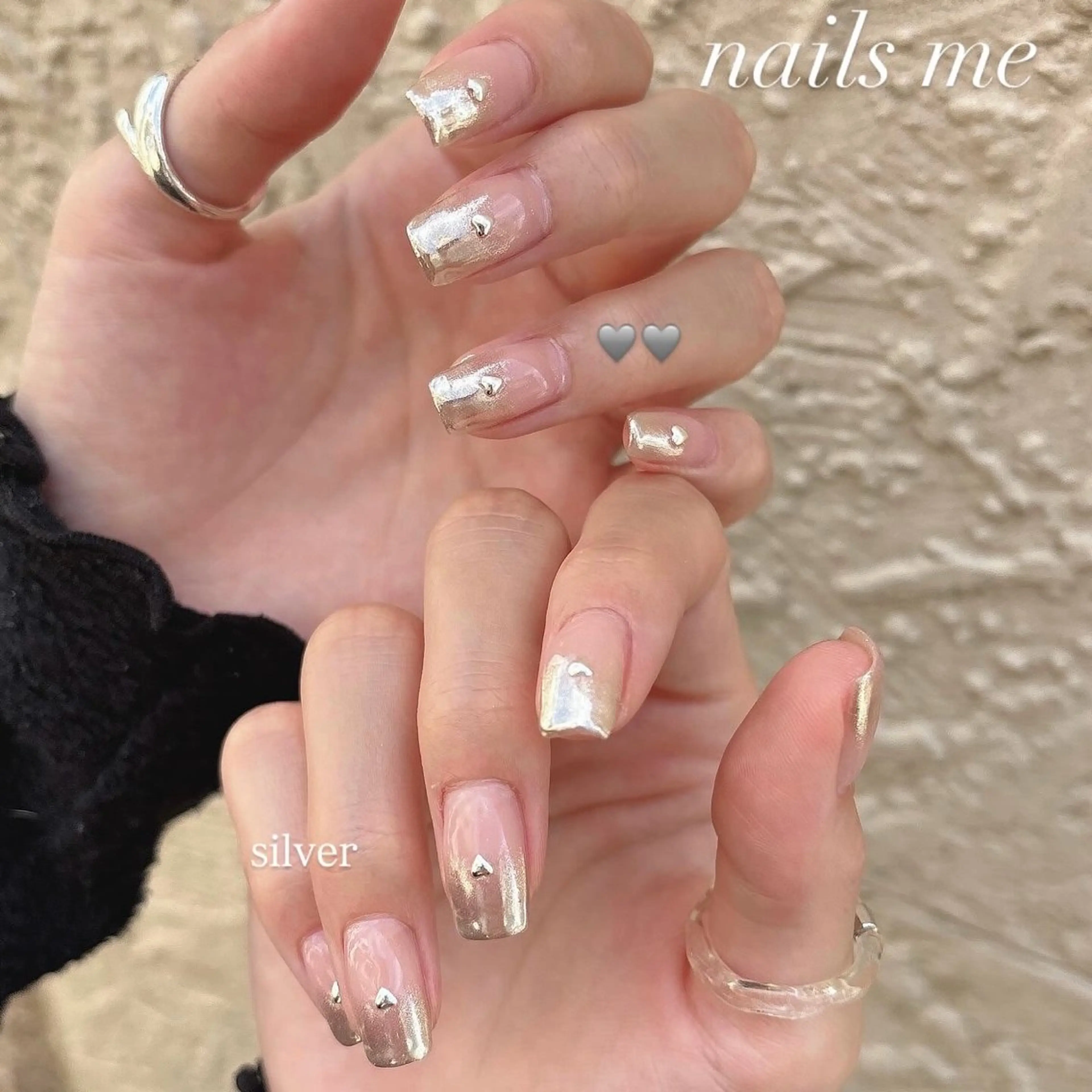 ネイル ミラーネイル ハンドネイル nails 🎀meのネイルデザイン