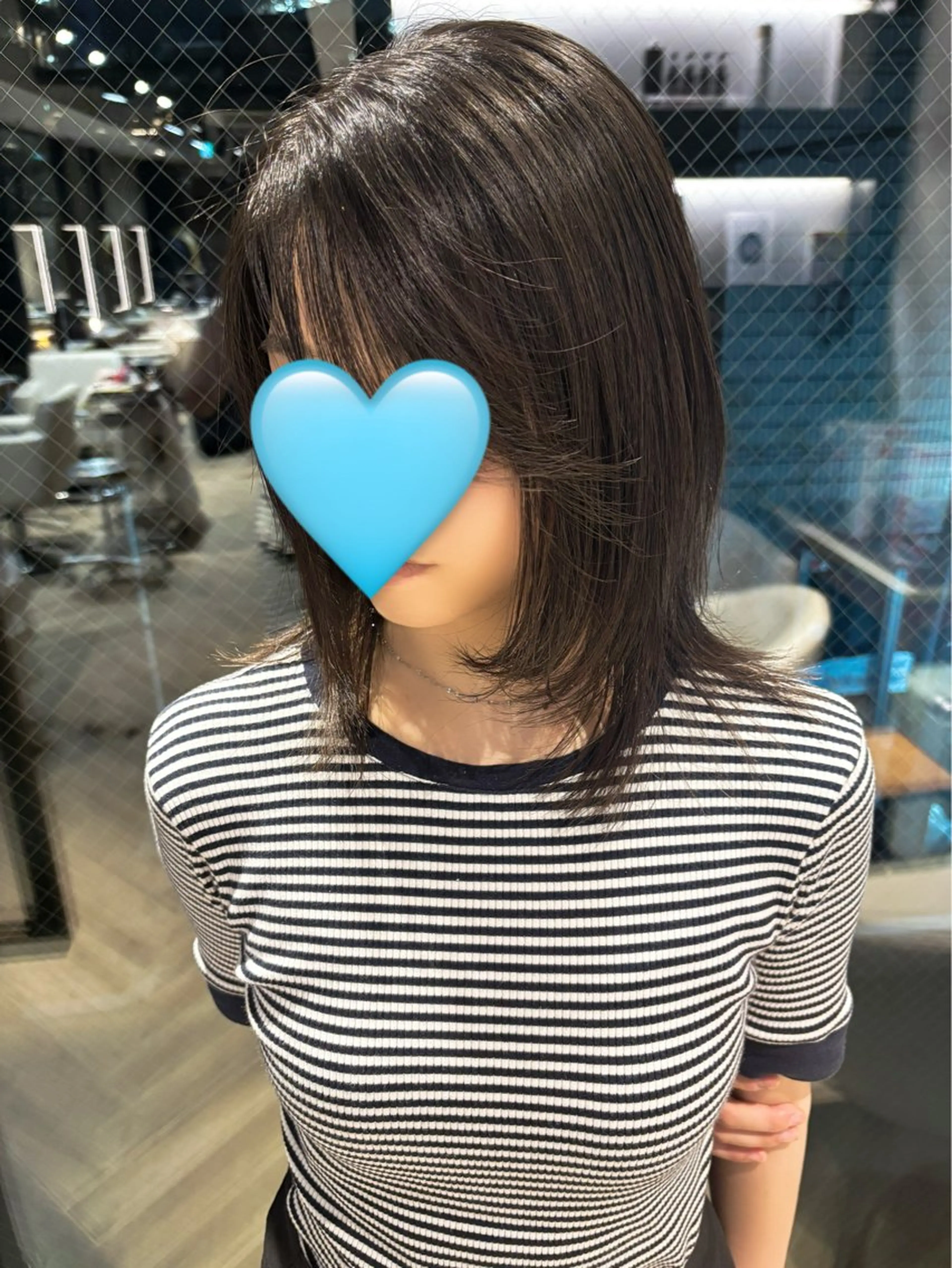 ミディアム 山中 あるのヘアスタイル