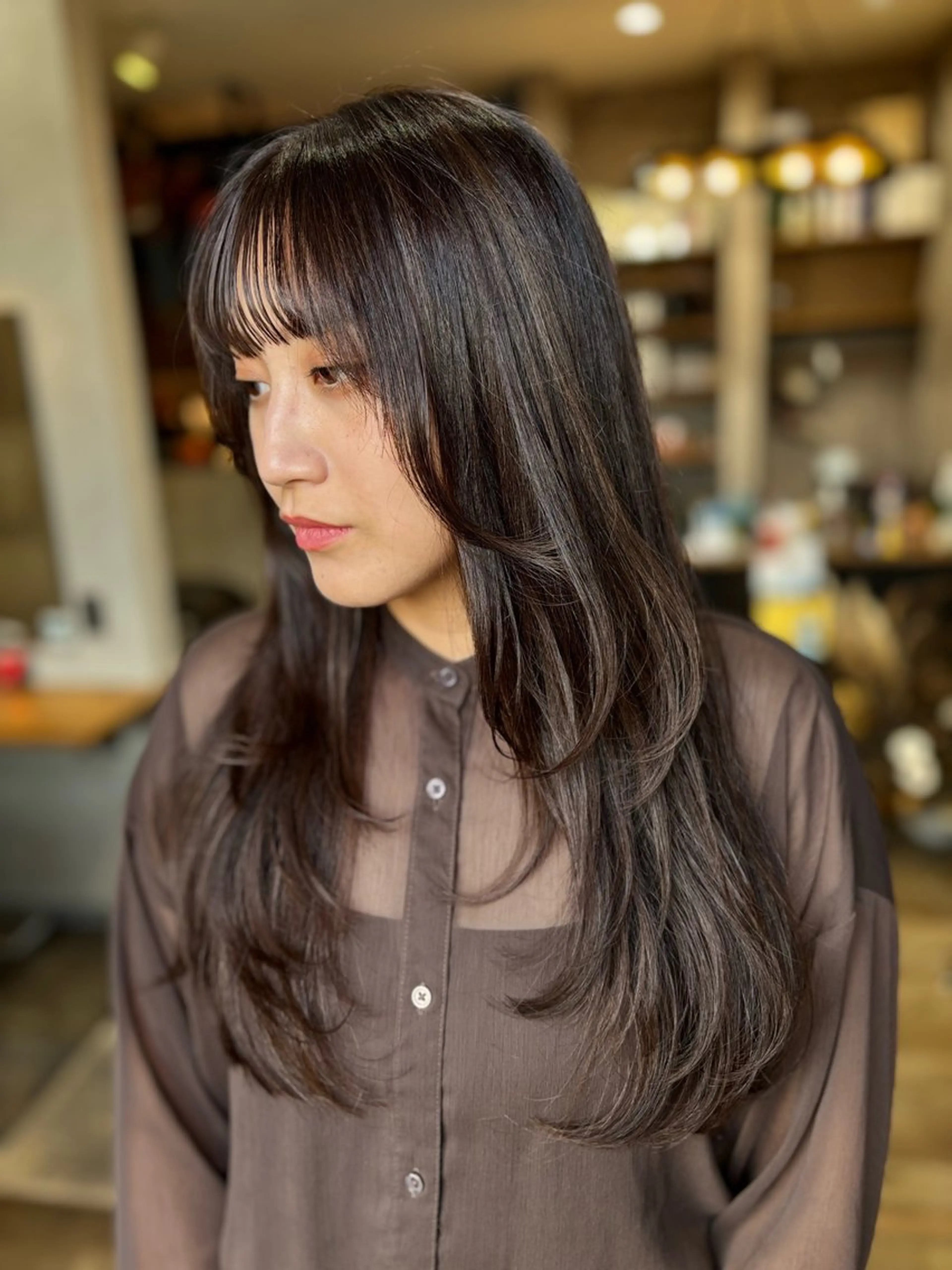 ロング レイヤーカット カット ヘアカラー トリートメント yoshihara yuukiのヘアスタイル