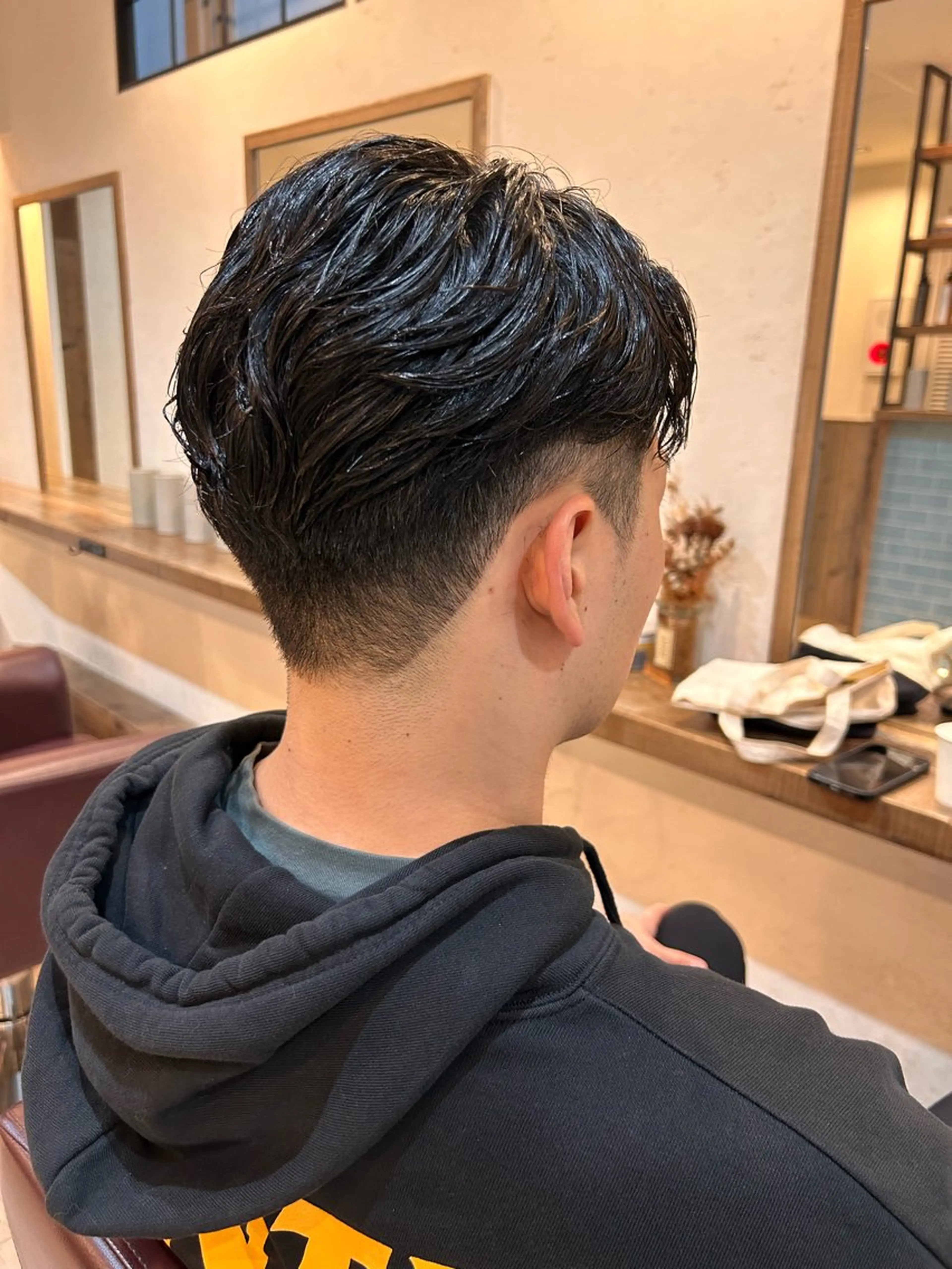 パーマ メンズ カット パーマ 奈良 優輝のヘアスタイル