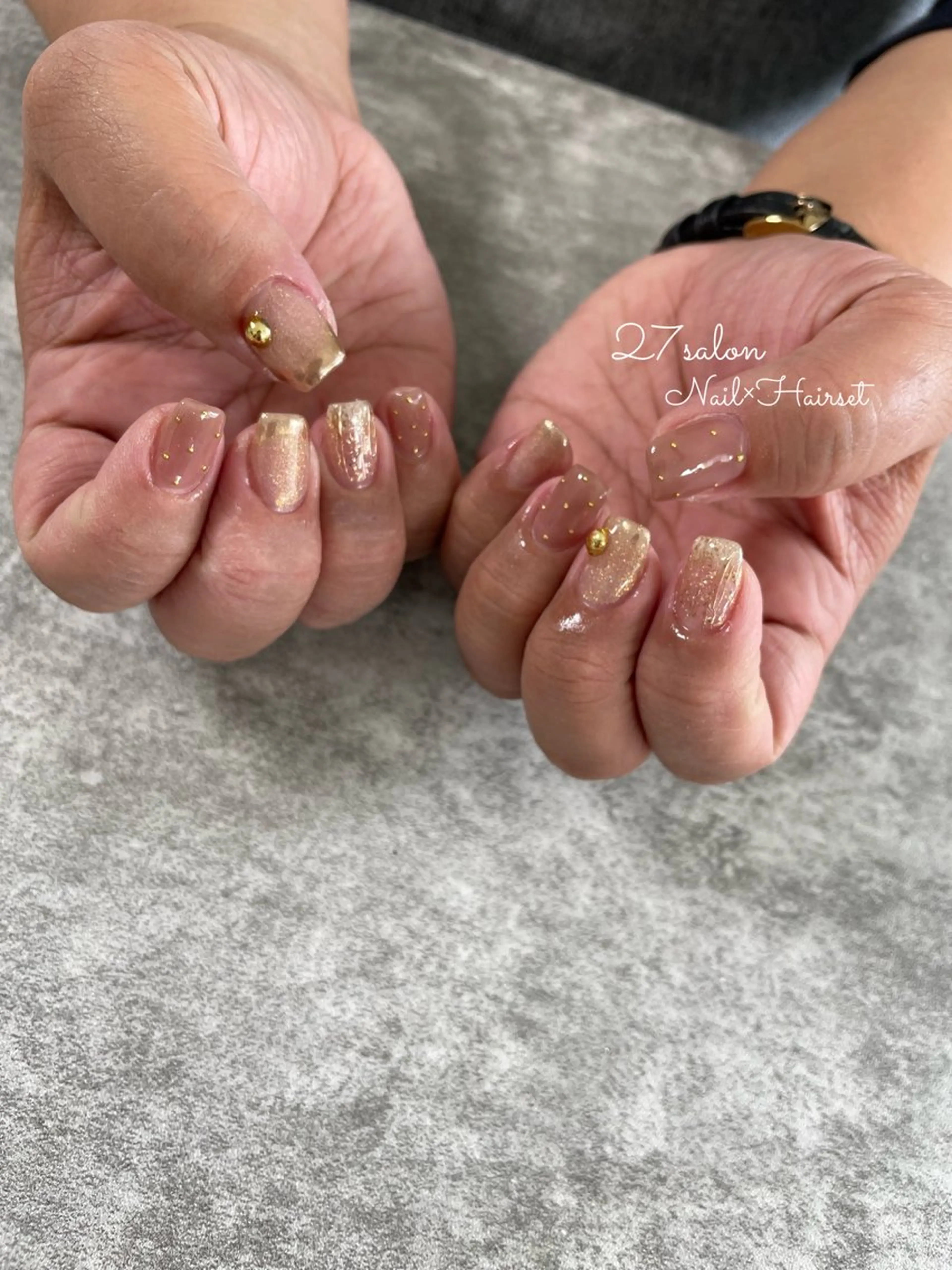 ネイル 入学式 ピンク 27salon yuinaのネイルデザイン