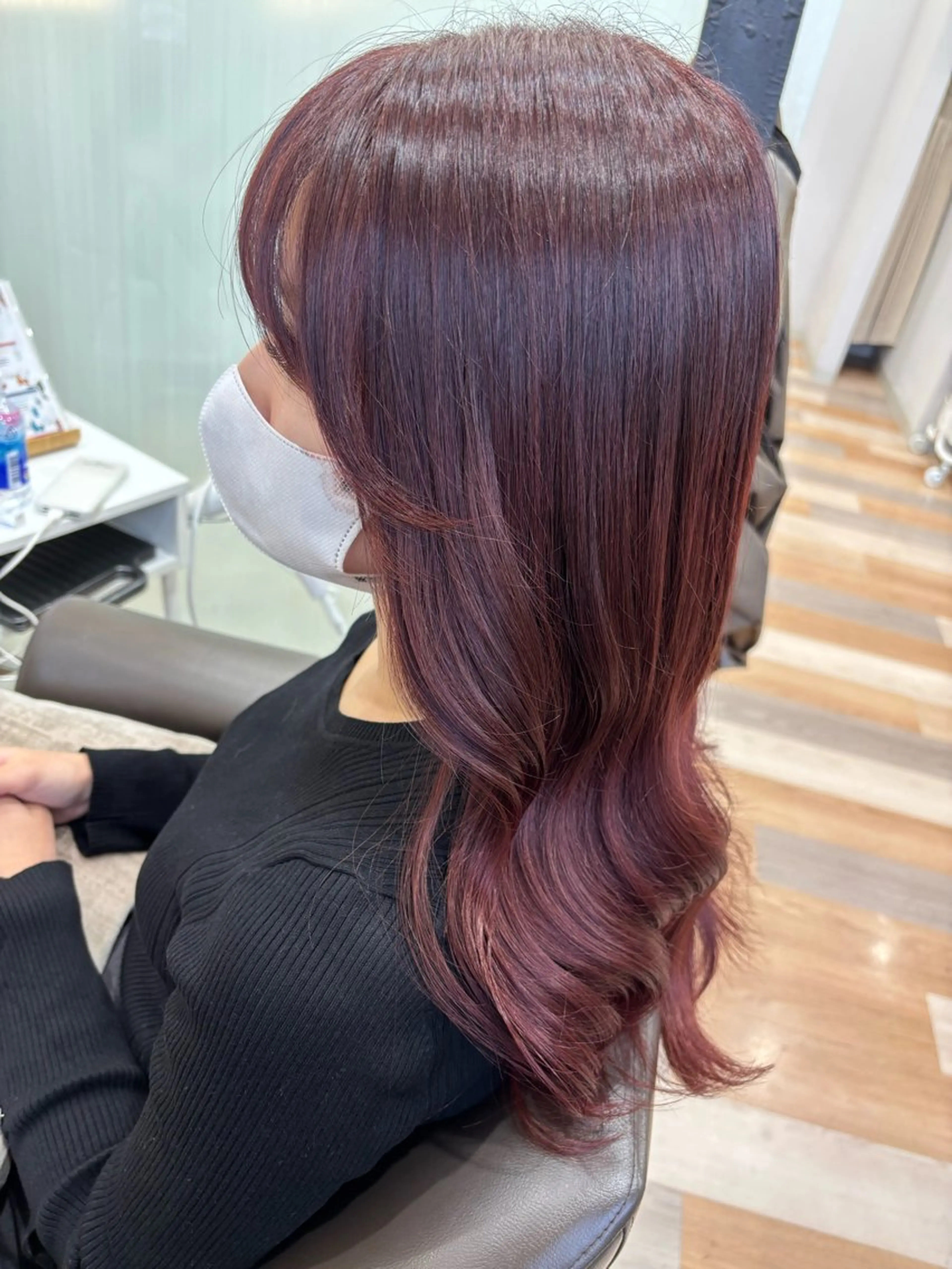 ロング 韓国風ヘア カット ヘアカラー トリートメント 韓国/顔周りカット /キム チョウヒのヘアスタイル