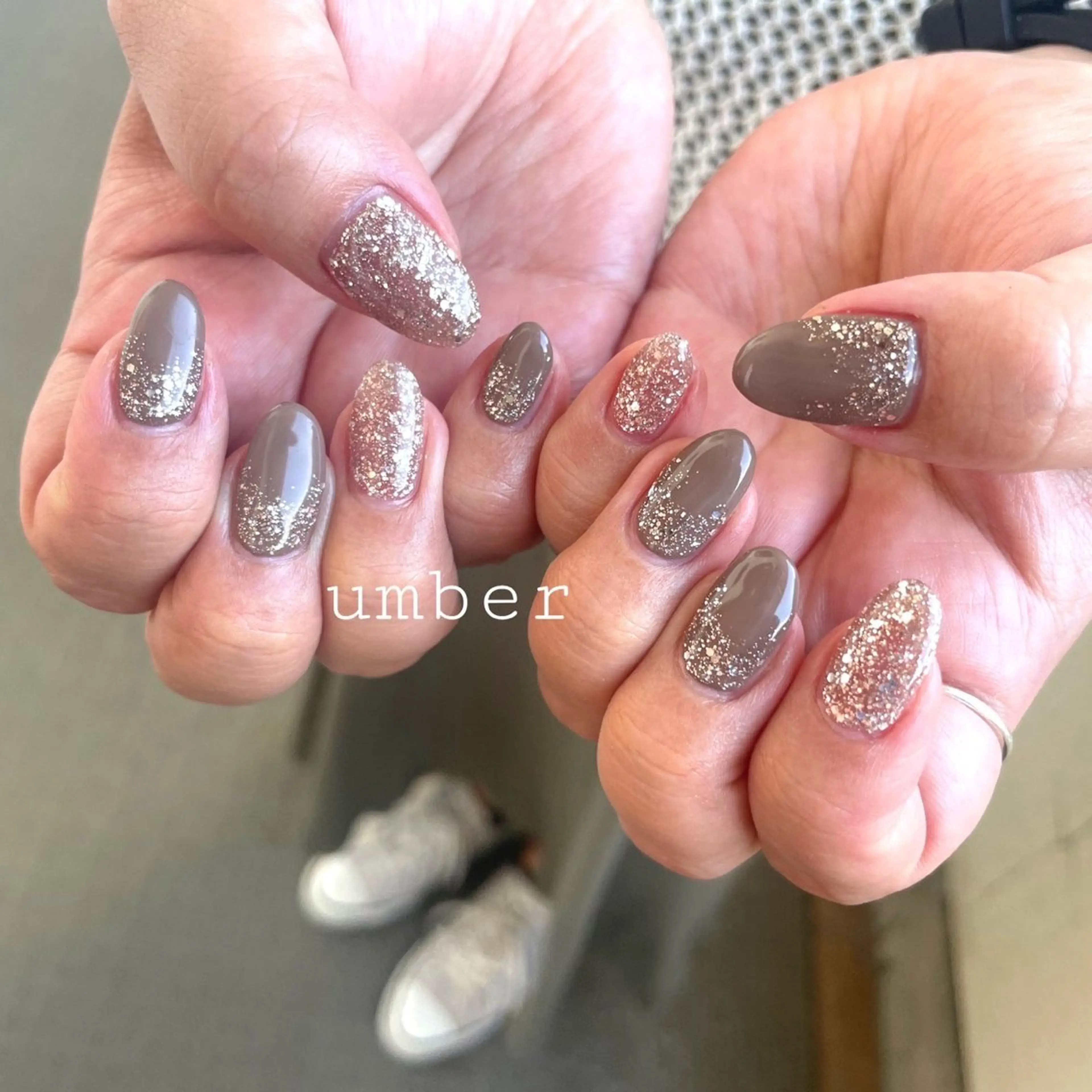 ネイル ハンドネイル umber 三茶1分のネイルデザイン