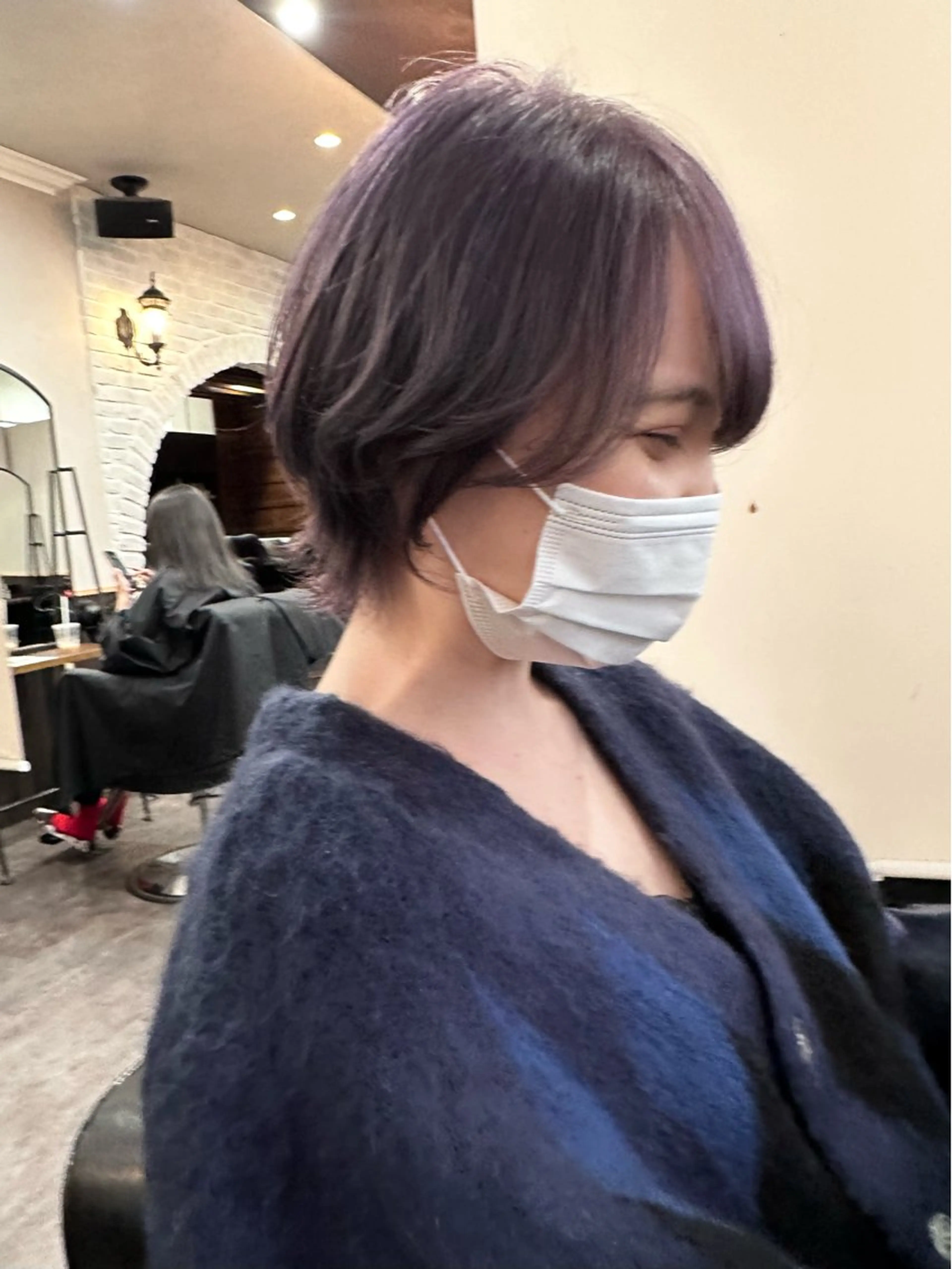 ショート ヘアカラー トリートメント 💖透明感カラー HAYATO💖のヘアスタイル