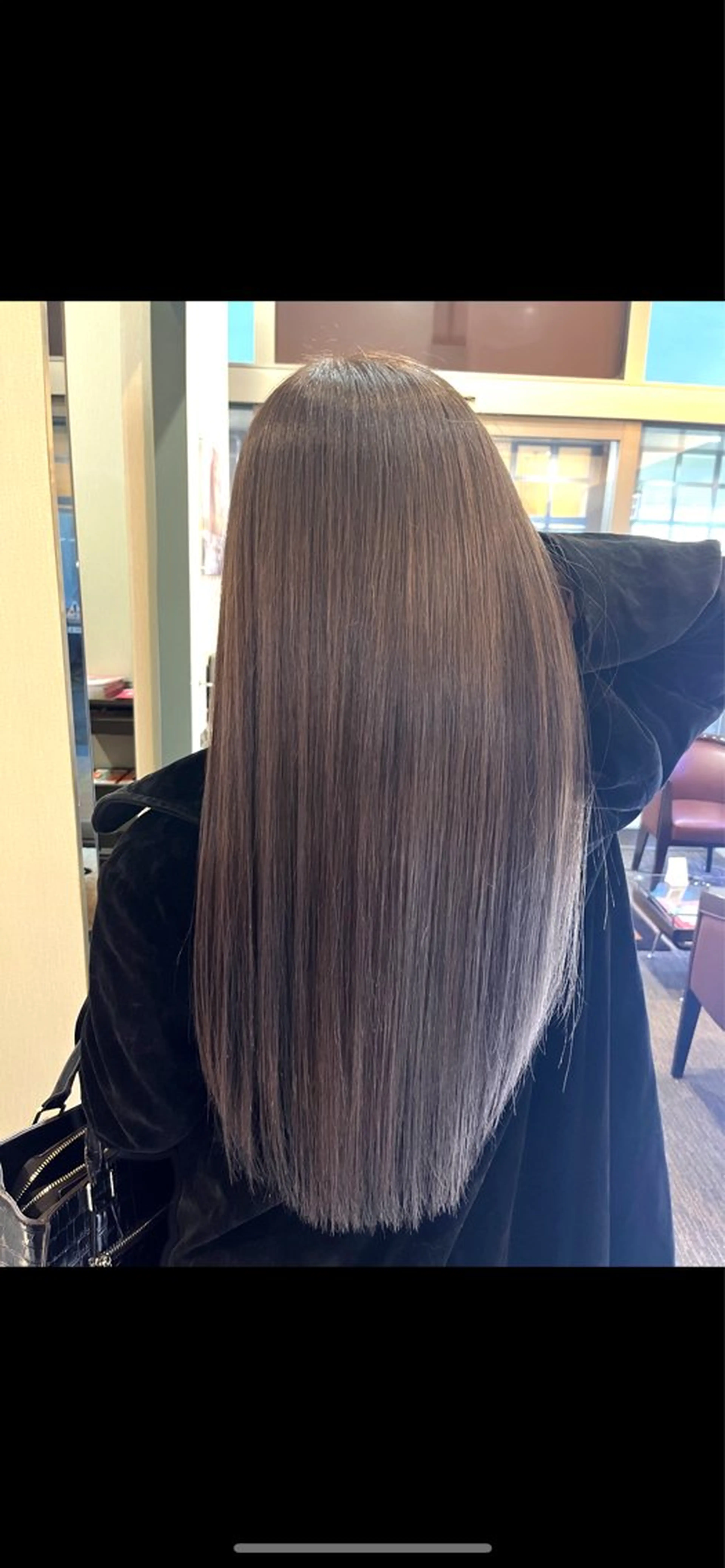 ロング パーマ 髪質改善 縮毛矯正 トリートメント ストレートパーマ 加藤 奈菜のヘアスタイル