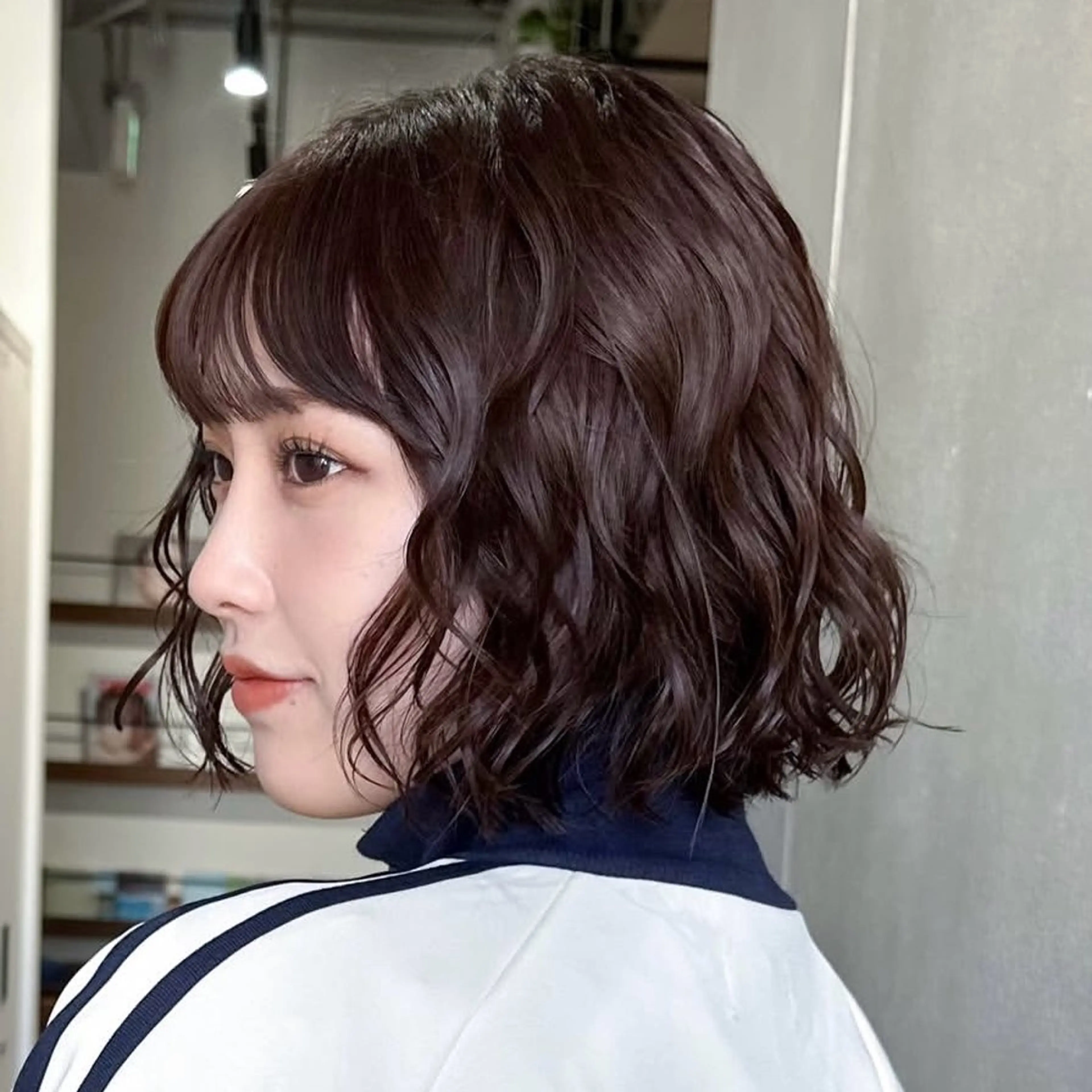 ショート パーマ ボブ 似合わせカット トリートメント manami/ ショート/メンズのヘアスタイル