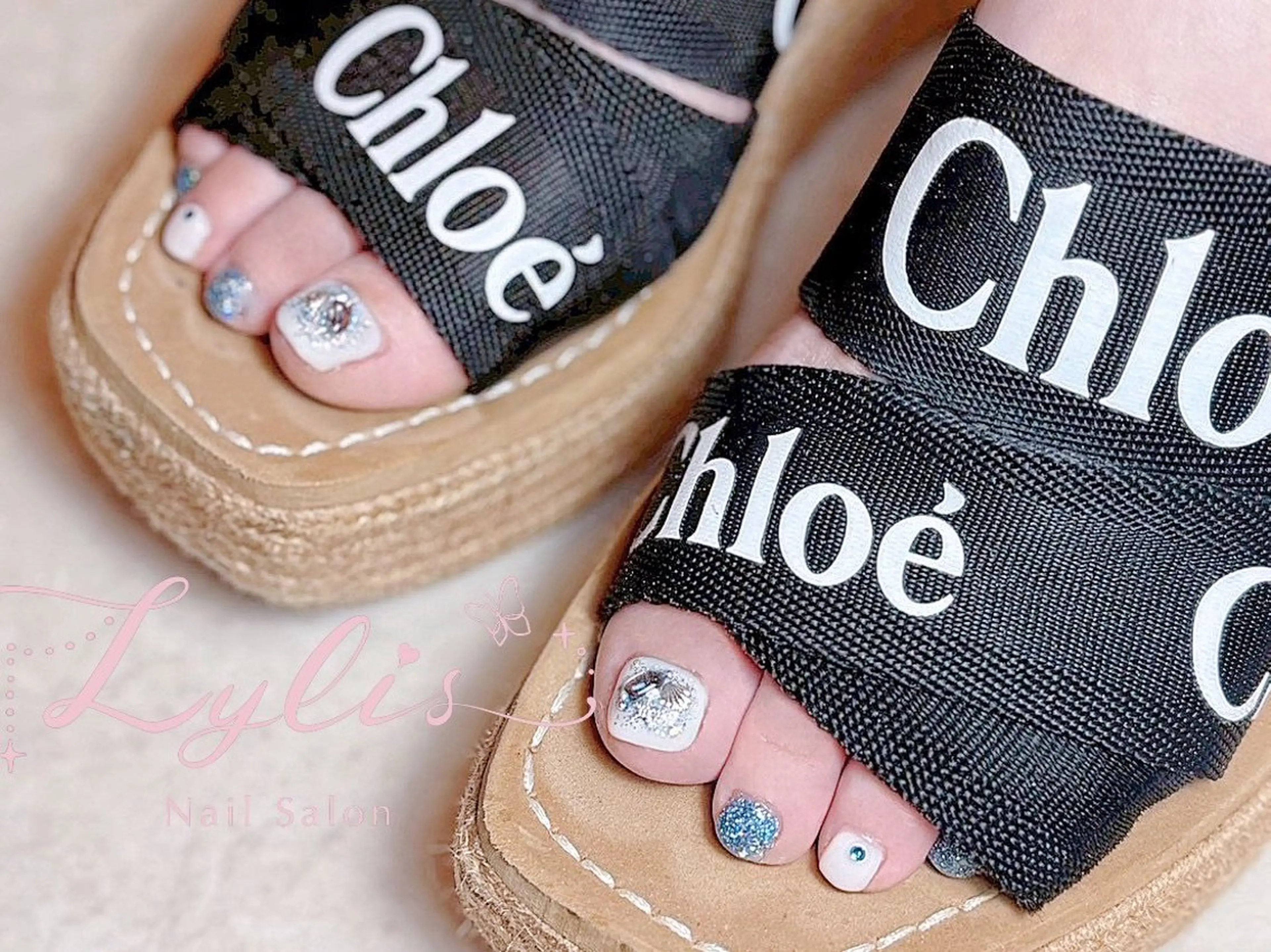 フット‎🤍親指アート❁⃘*.ﾟ【オフ/ケア込】の写真