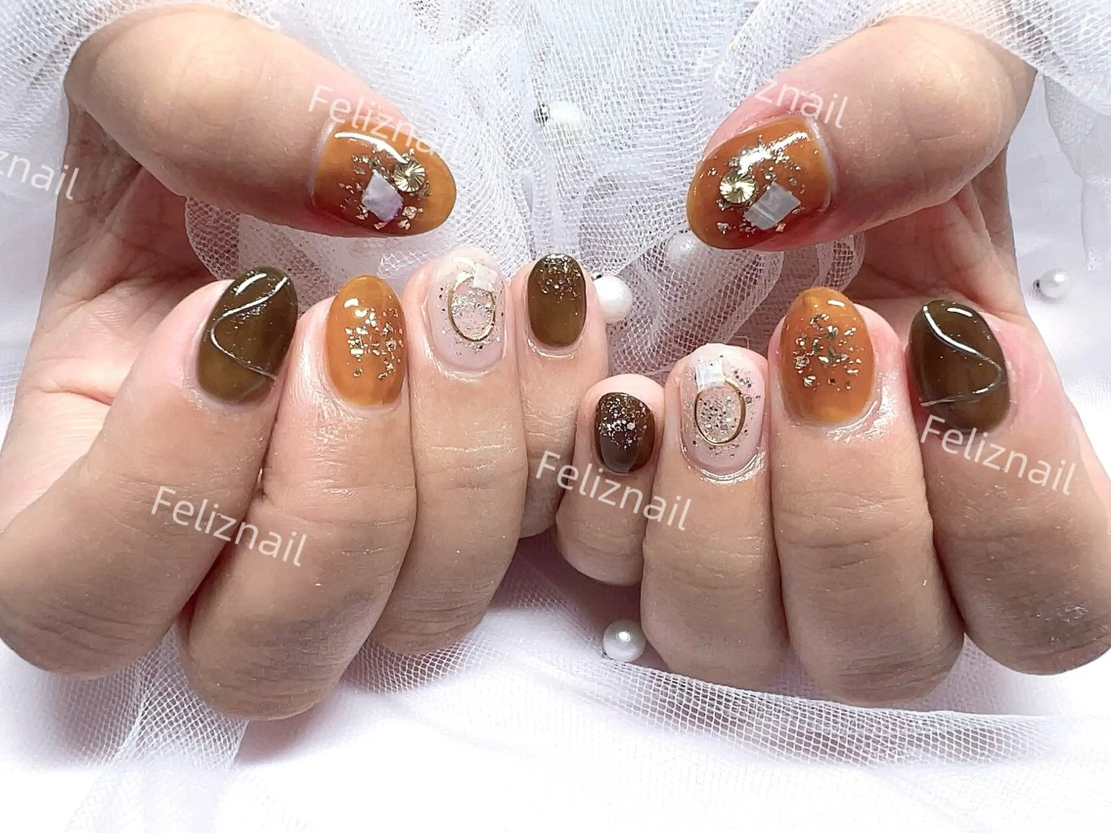 ネイル ジェルネイル グラデーション 韓国ネイル ニュアンスネイル オフィスネイル ハンドネイル ユキカ （ネイリスト）のネイルデザイン