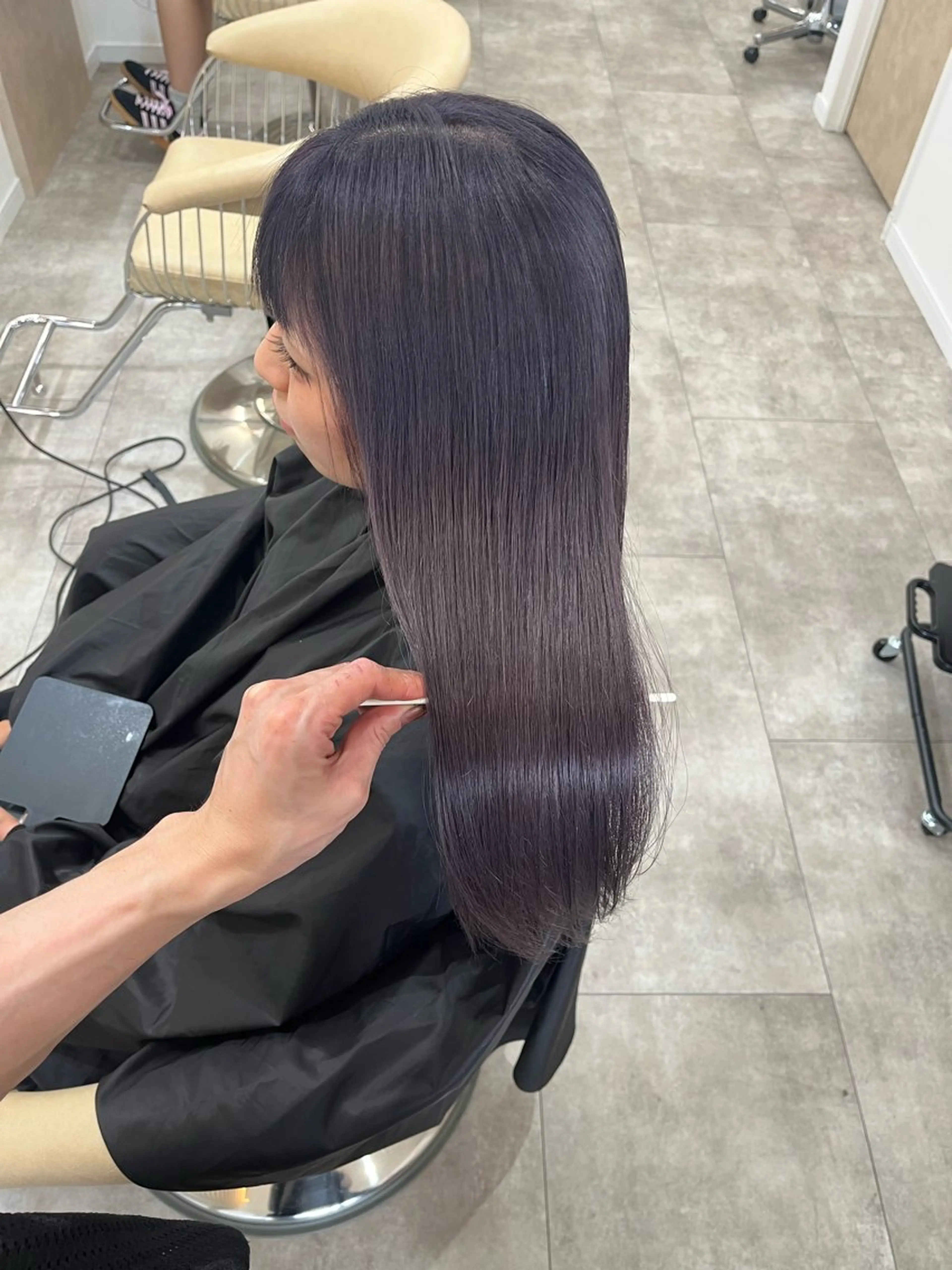 ロング カラー ブリーチ ケアブリーチ ダブルカラー カット ヘアカラー トリートメント 廣庭 勇人のヘアスタイル